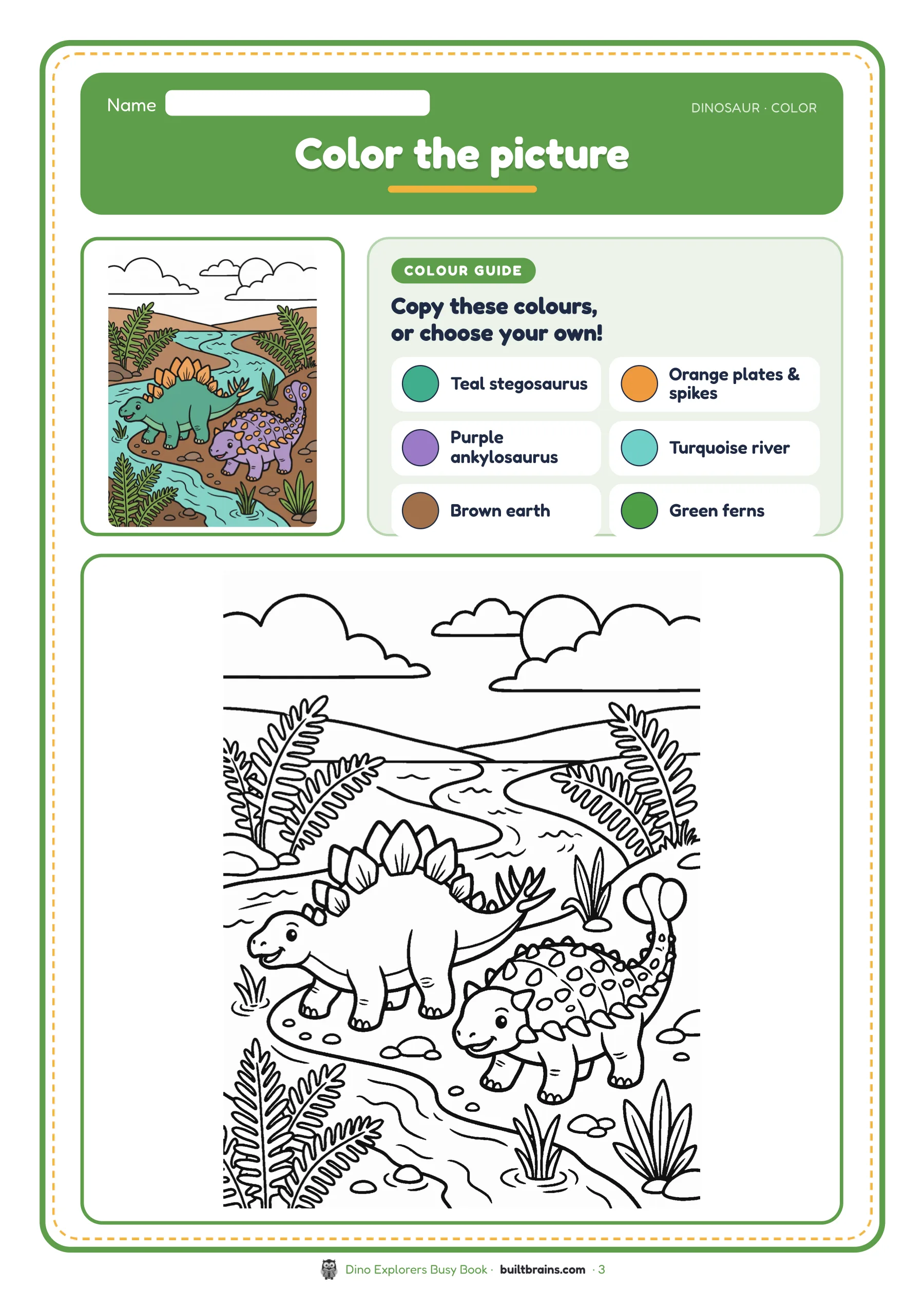 Dino Explorers Busy Book — page preview 1