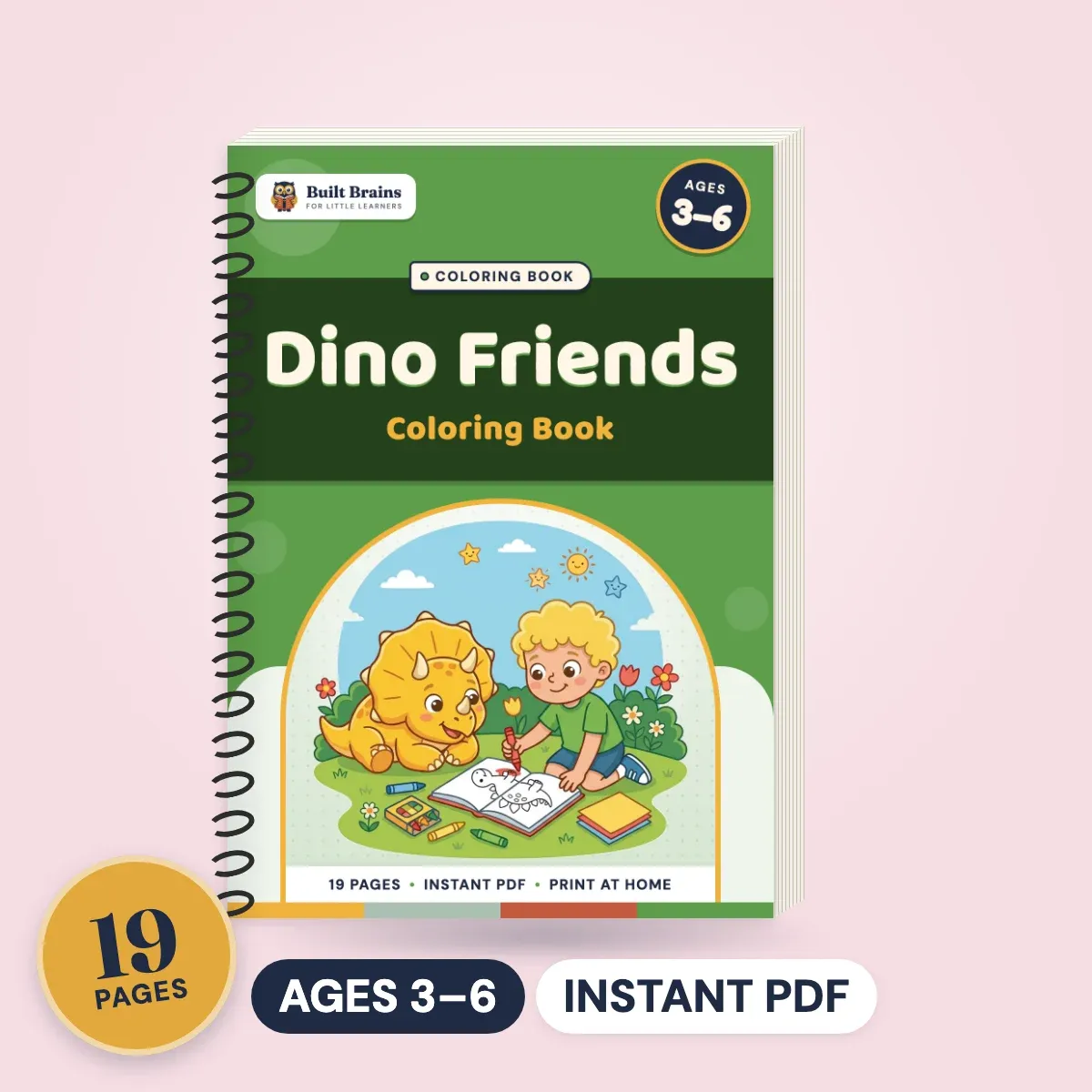 Dino Friends Coloring Book