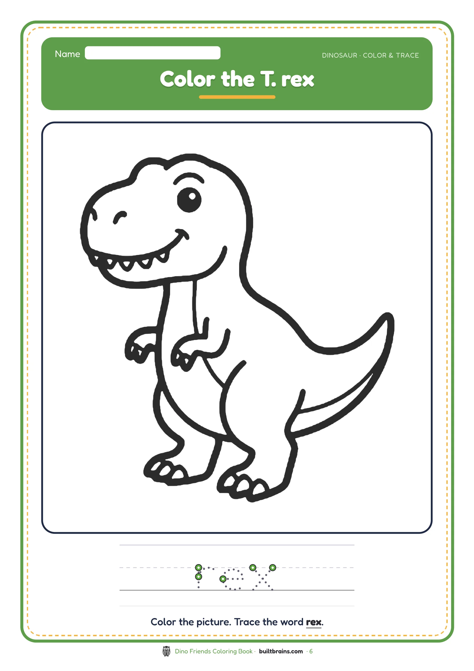 Dino Friends Coloring Book — page preview 4