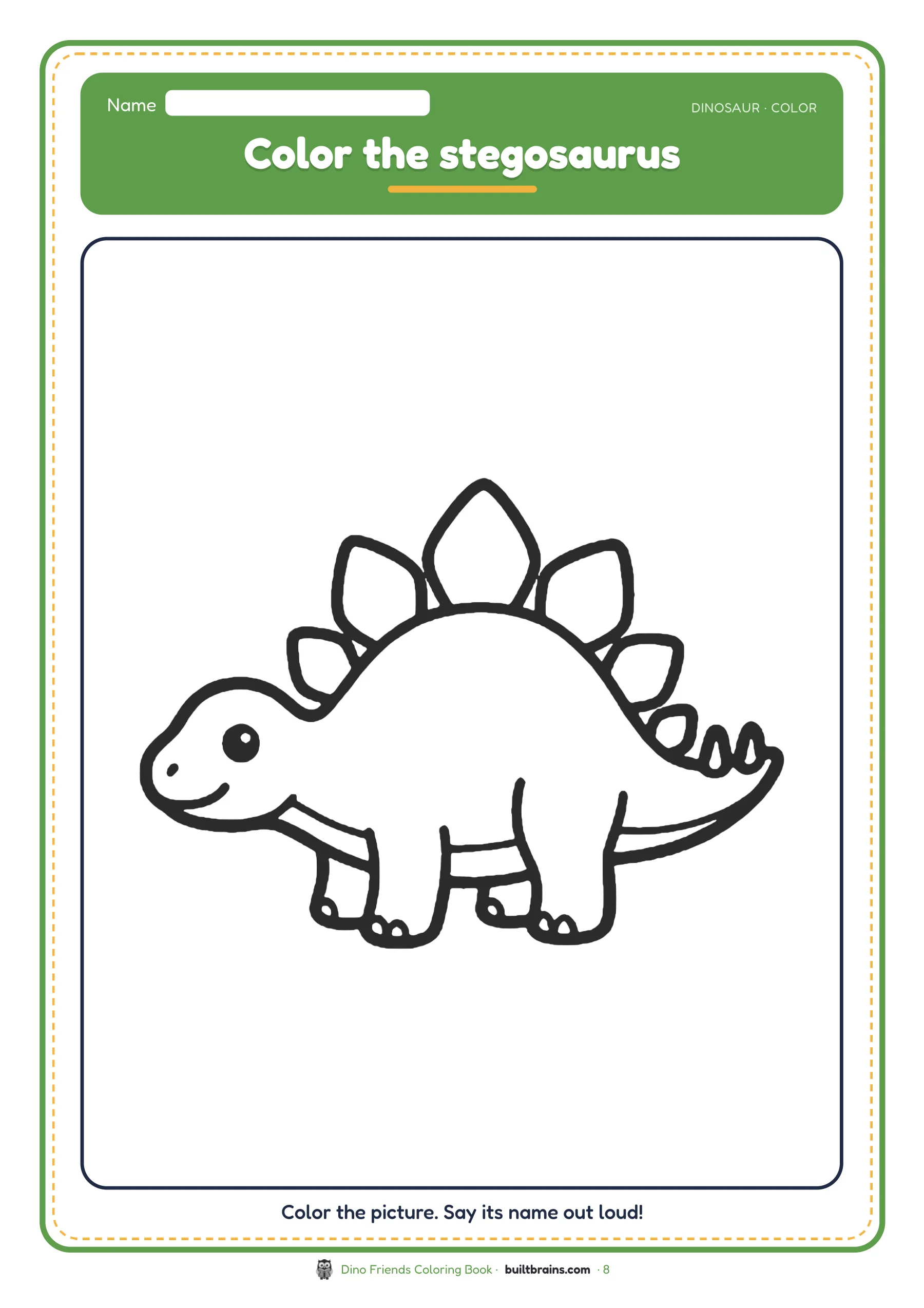 Dino Friends Coloring Book — page preview 5