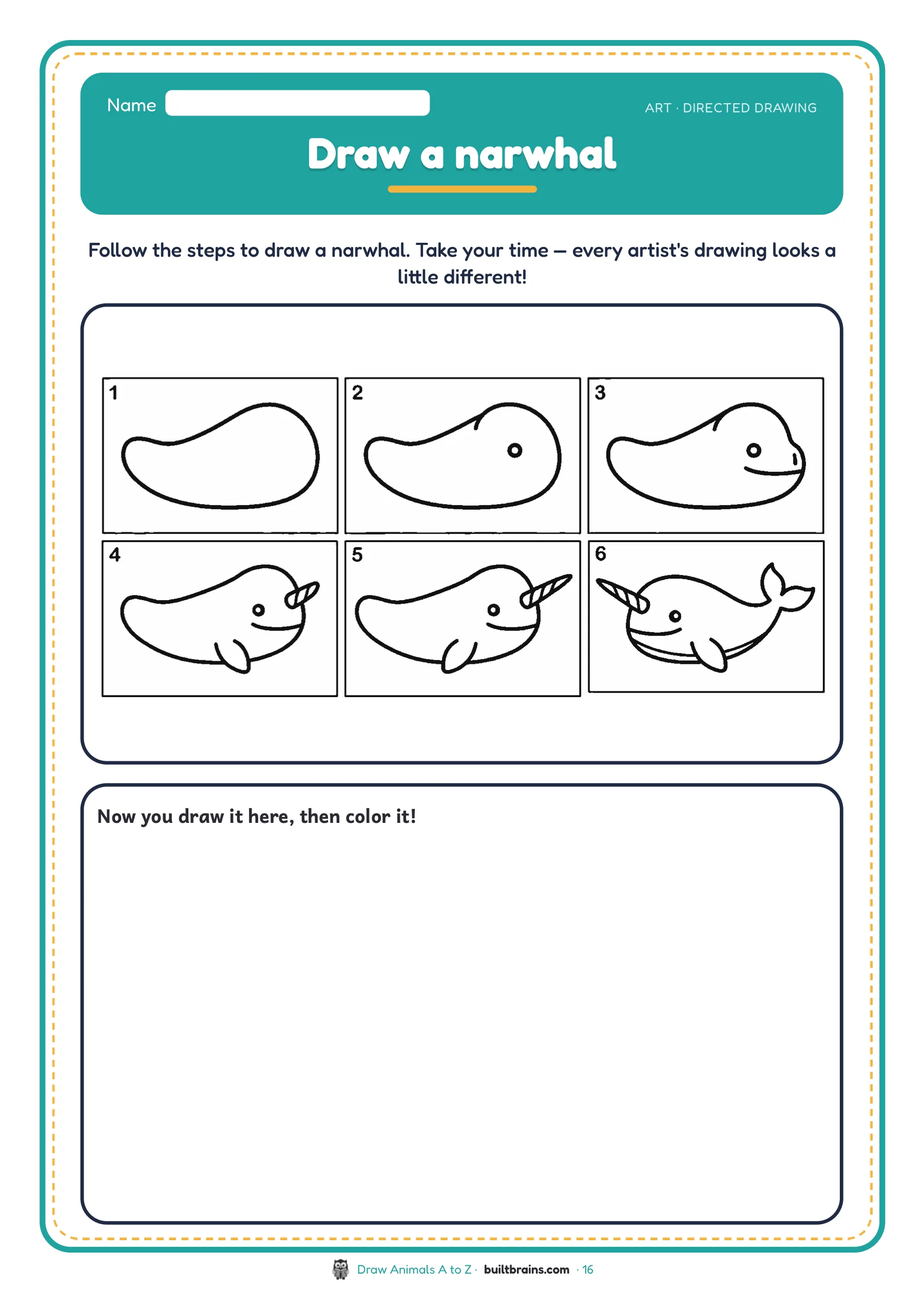 Draw Animals A to Z — page preview 5