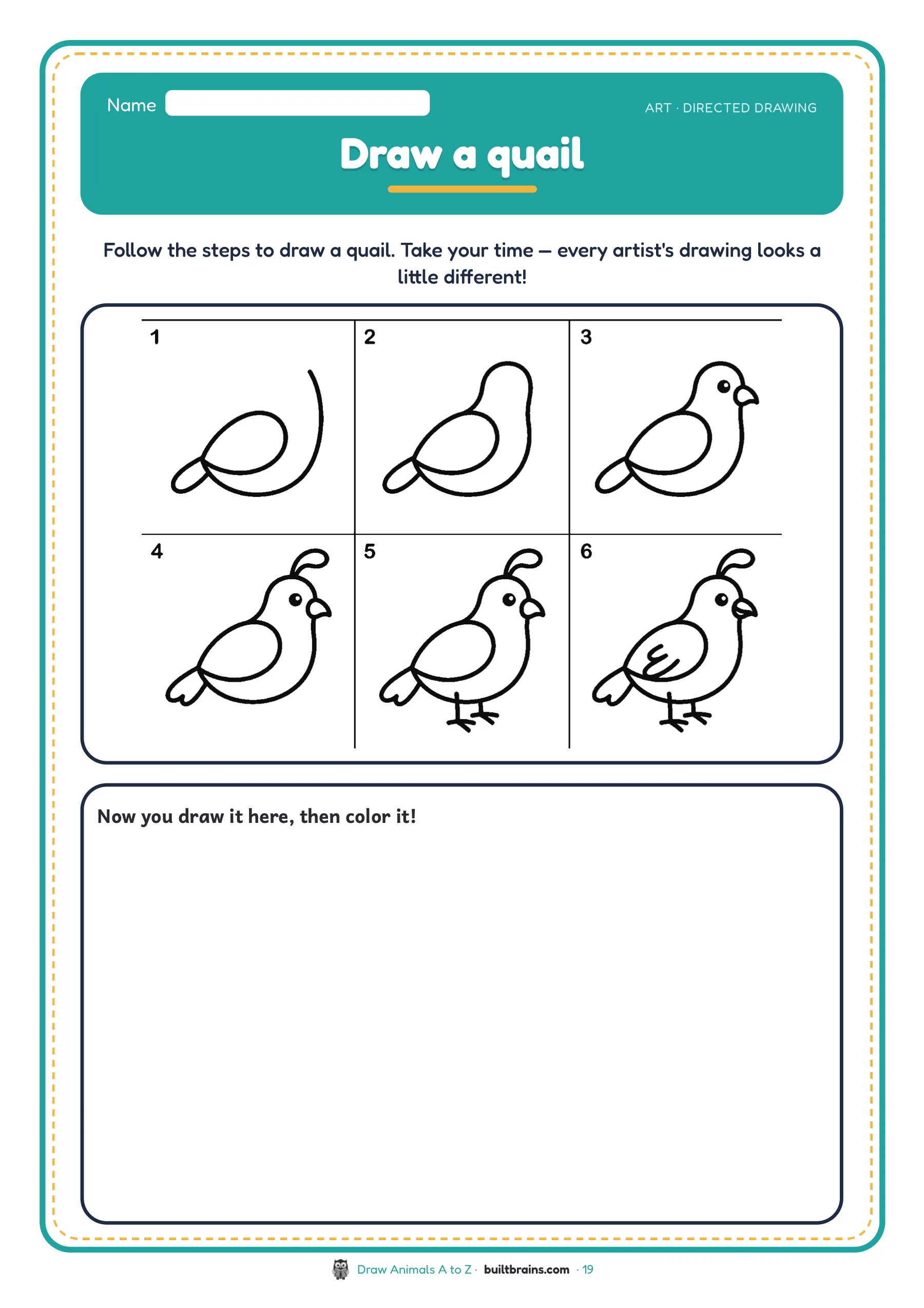 Draw Animals A to Z — page preview 6