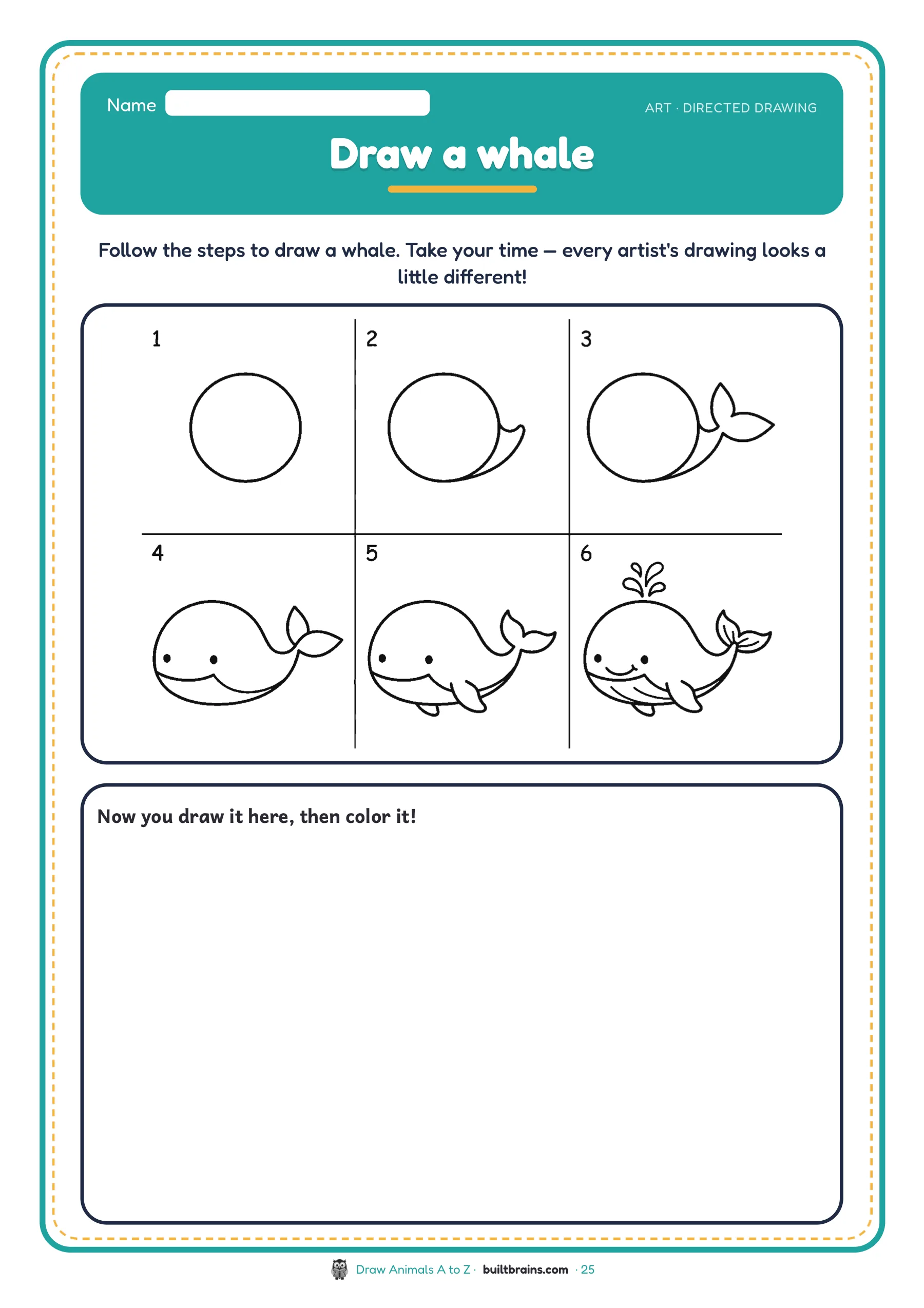 Draw Animals A to Z — page preview 8