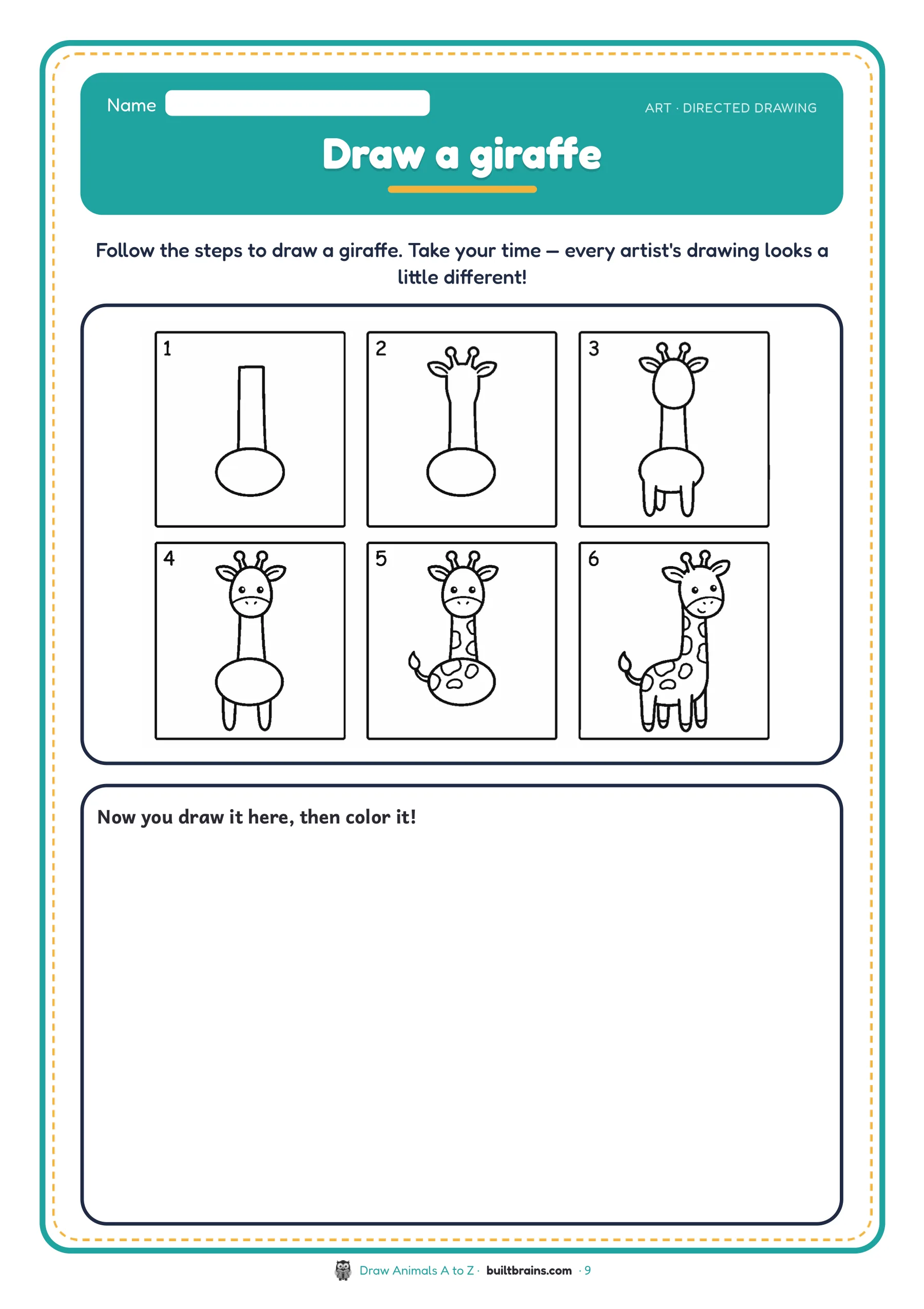 Draw Animals A to Z — page preview 3