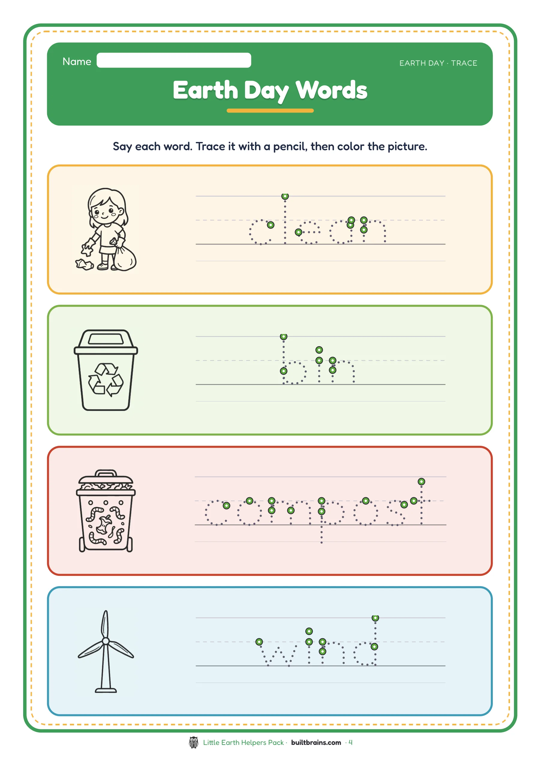 Little Earth Helpers Pack — page preview 1