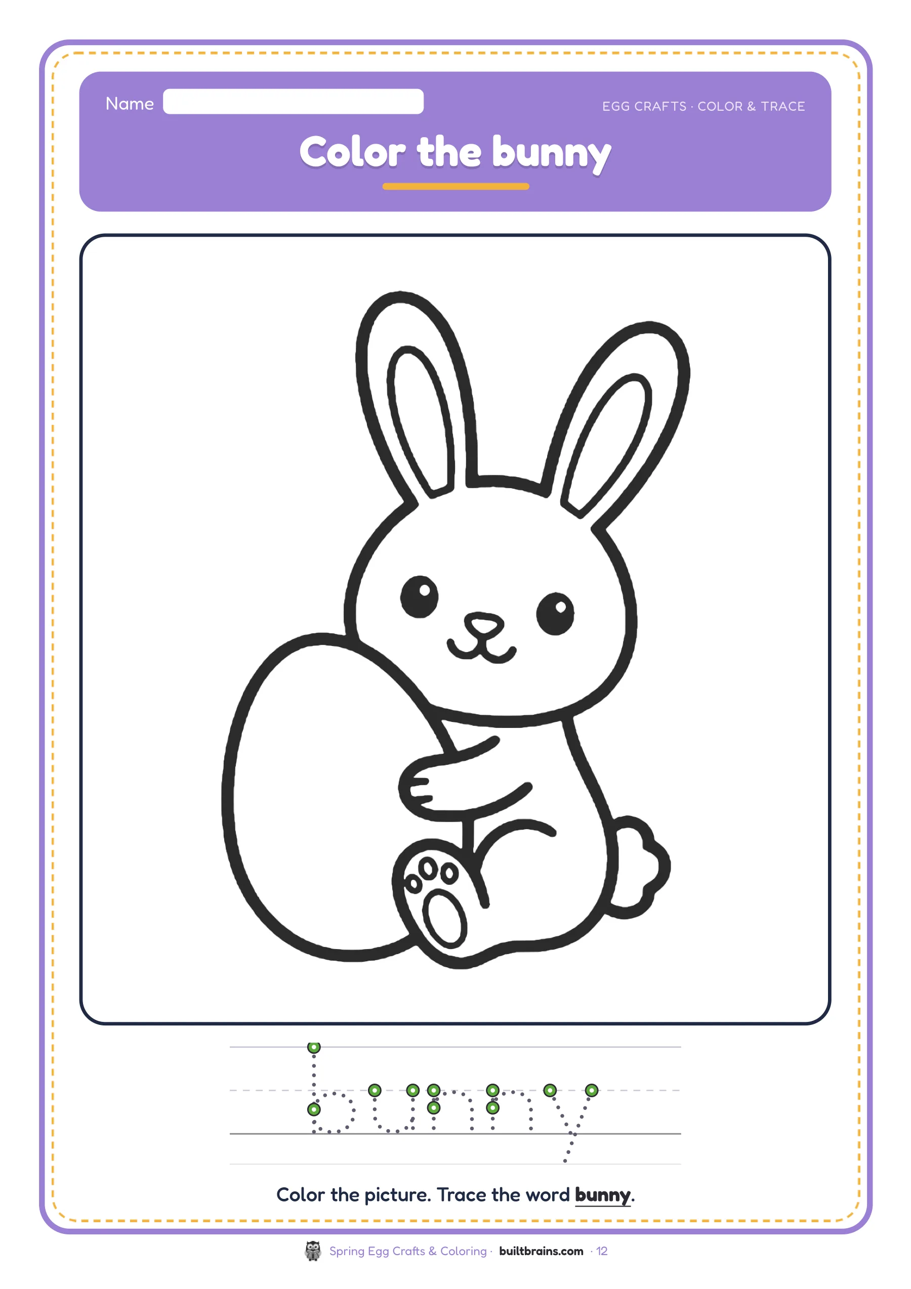 Spring Egg Crafts & Coloring — page preview 7
