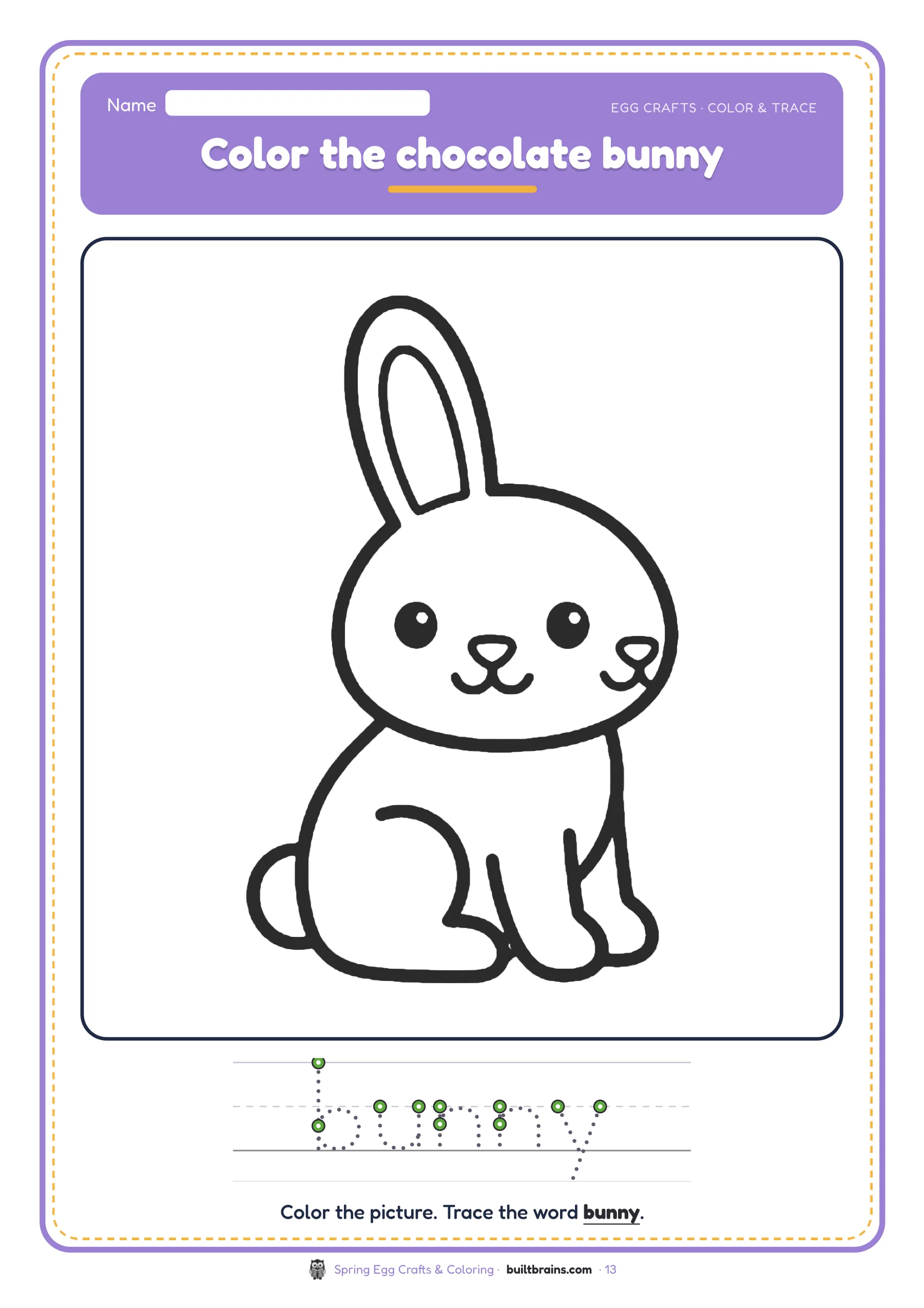 Spring Egg Crafts & Coloring — page preview 8