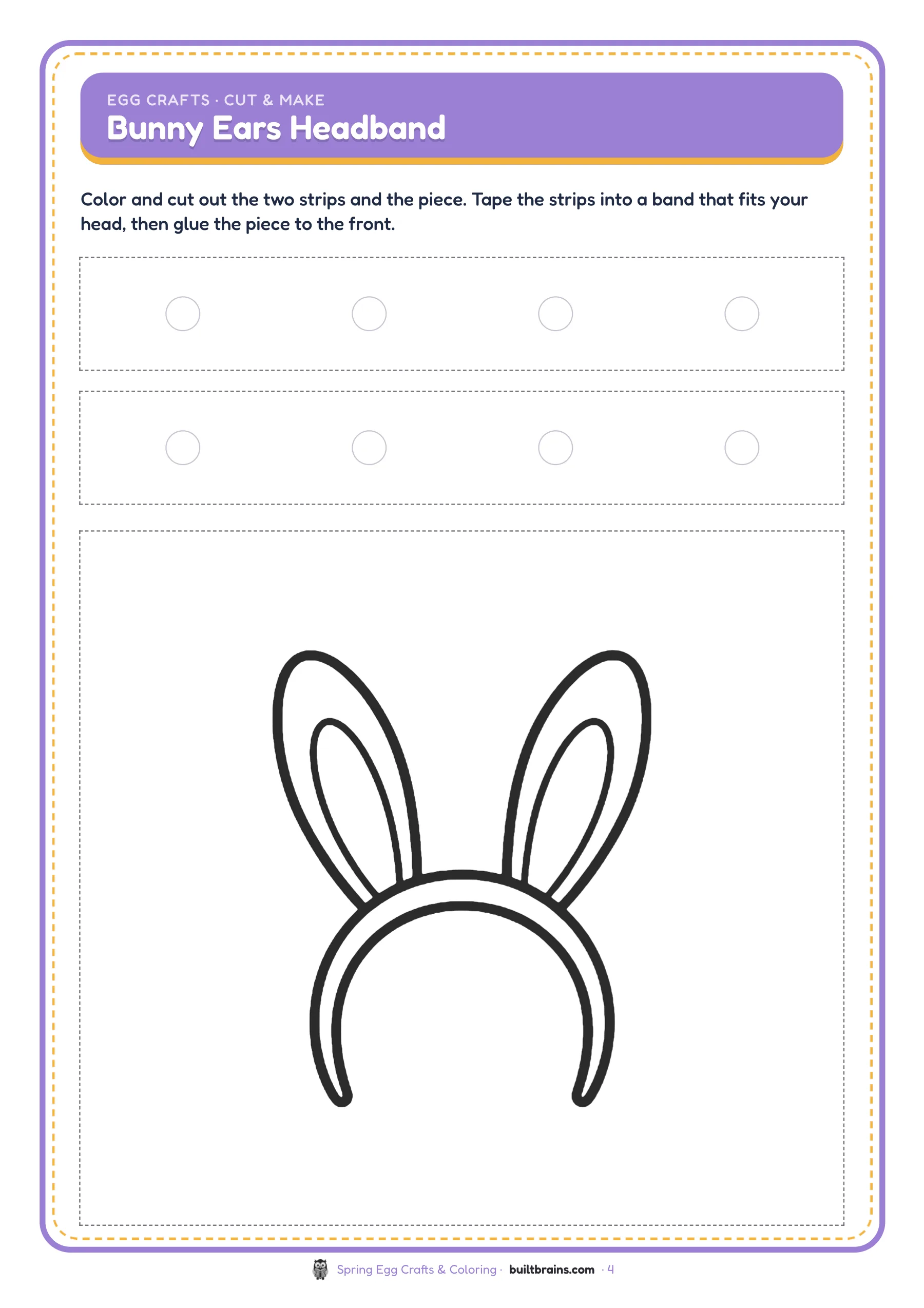 Spring Egg Crafts & Coloring — page preview 2