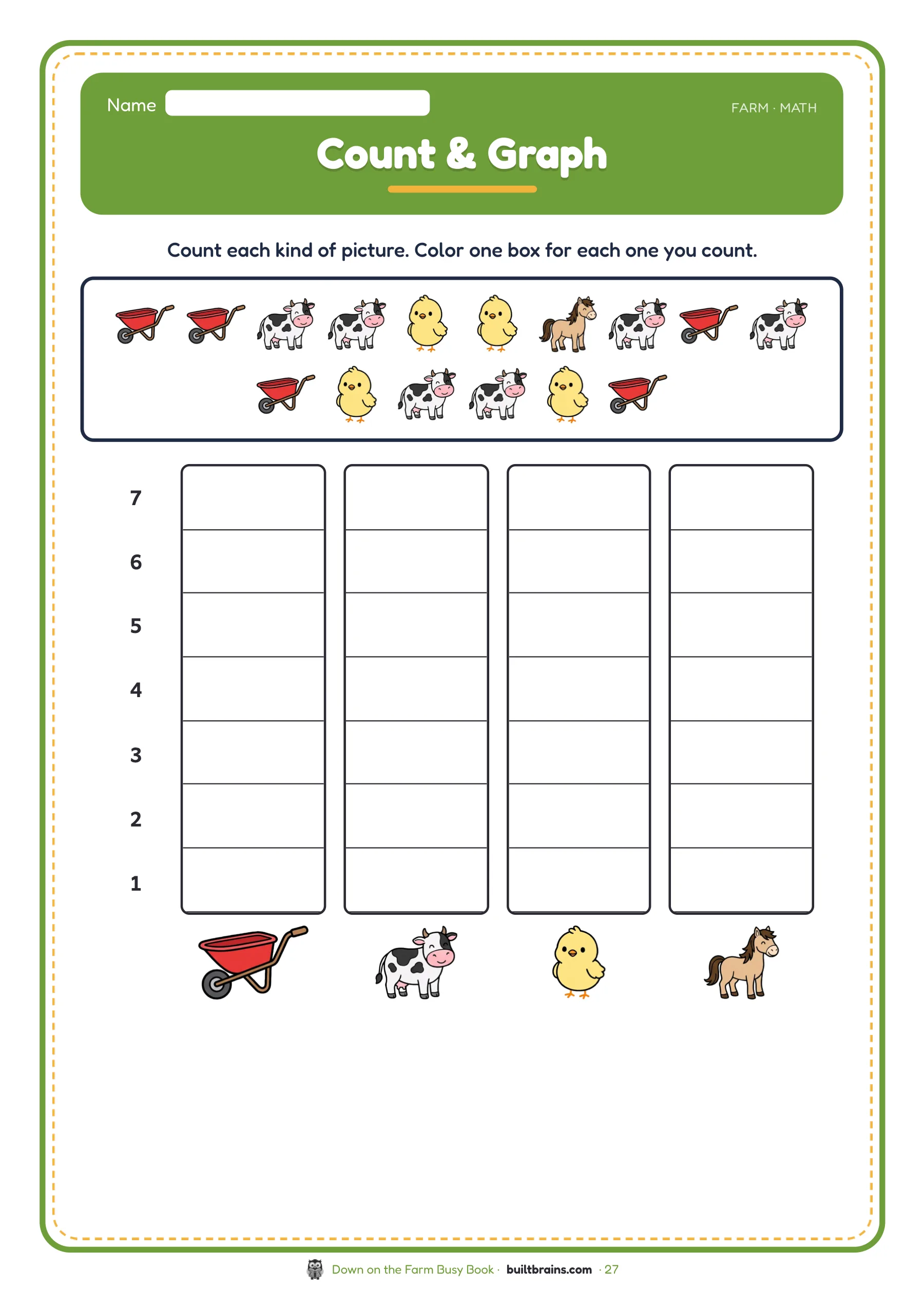Down on the Farm Busy Book — page preview 8
