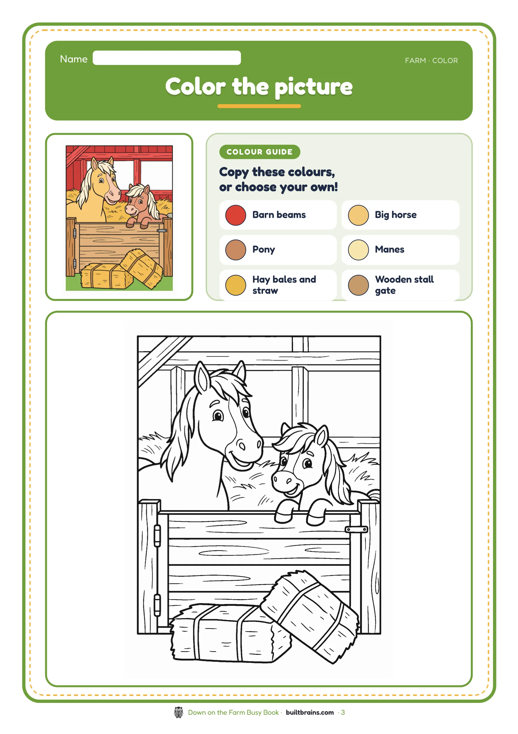 Down on the Farm Busy Book — page preview 1