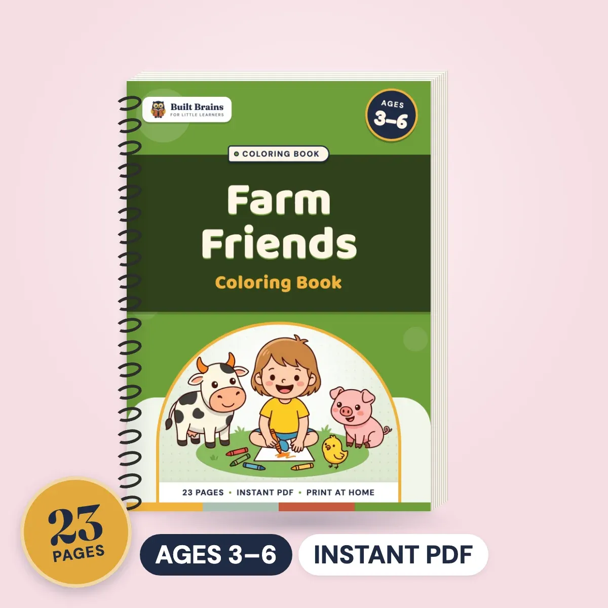 Farm Friends Coloring Book