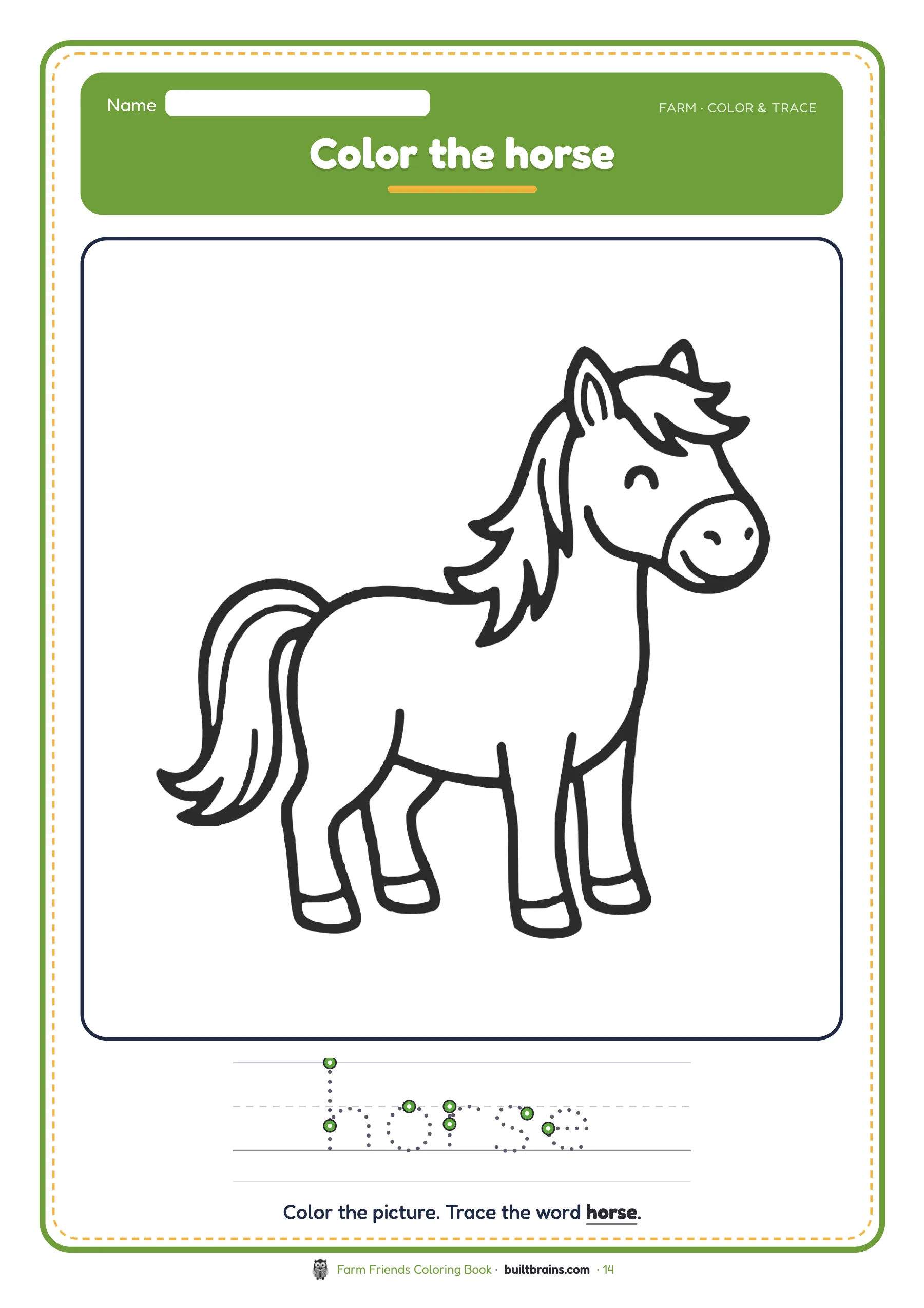 Farm Friends Coloring Book — page preview 7