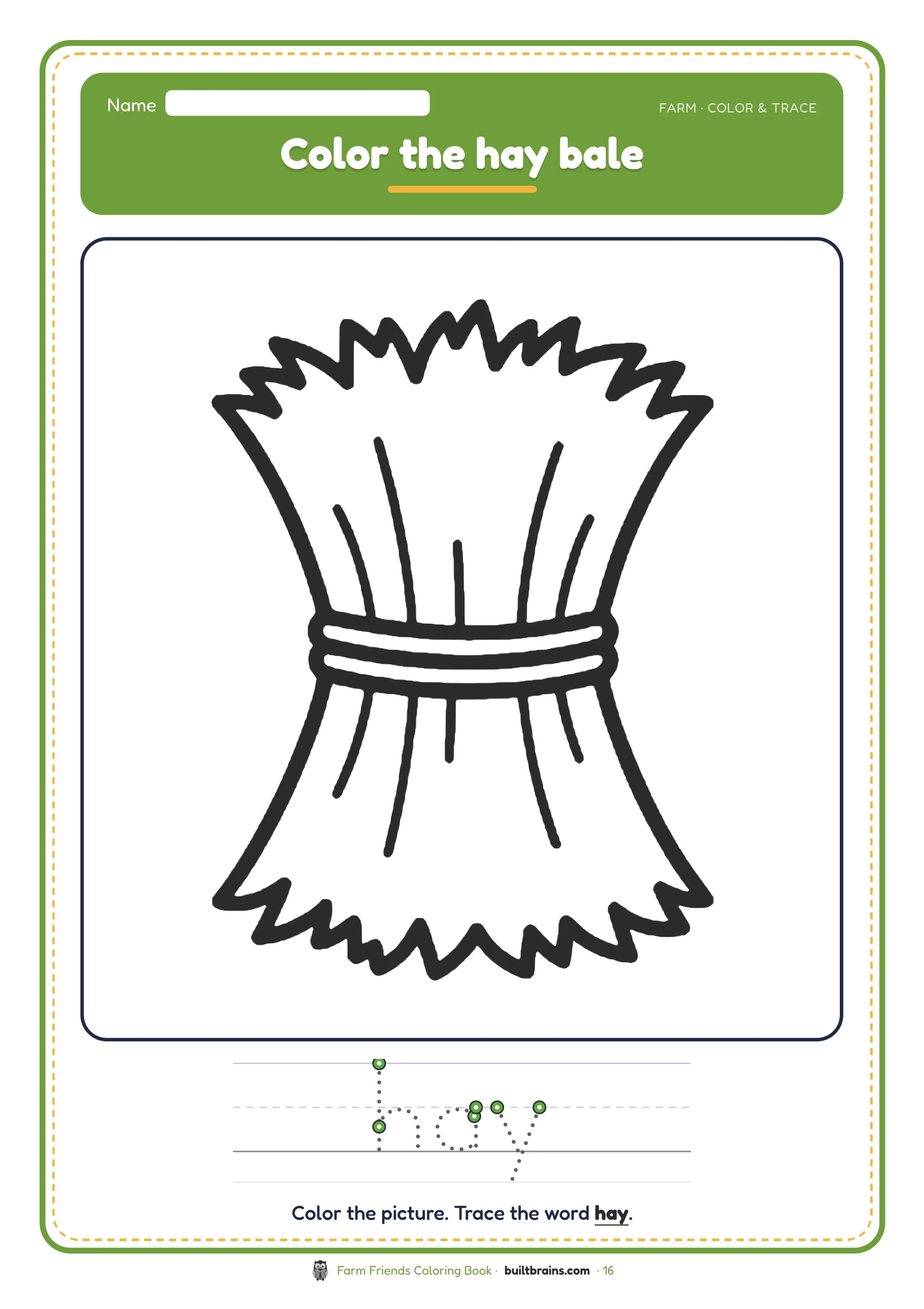 Farm Friends Coloring Book — page preview 8