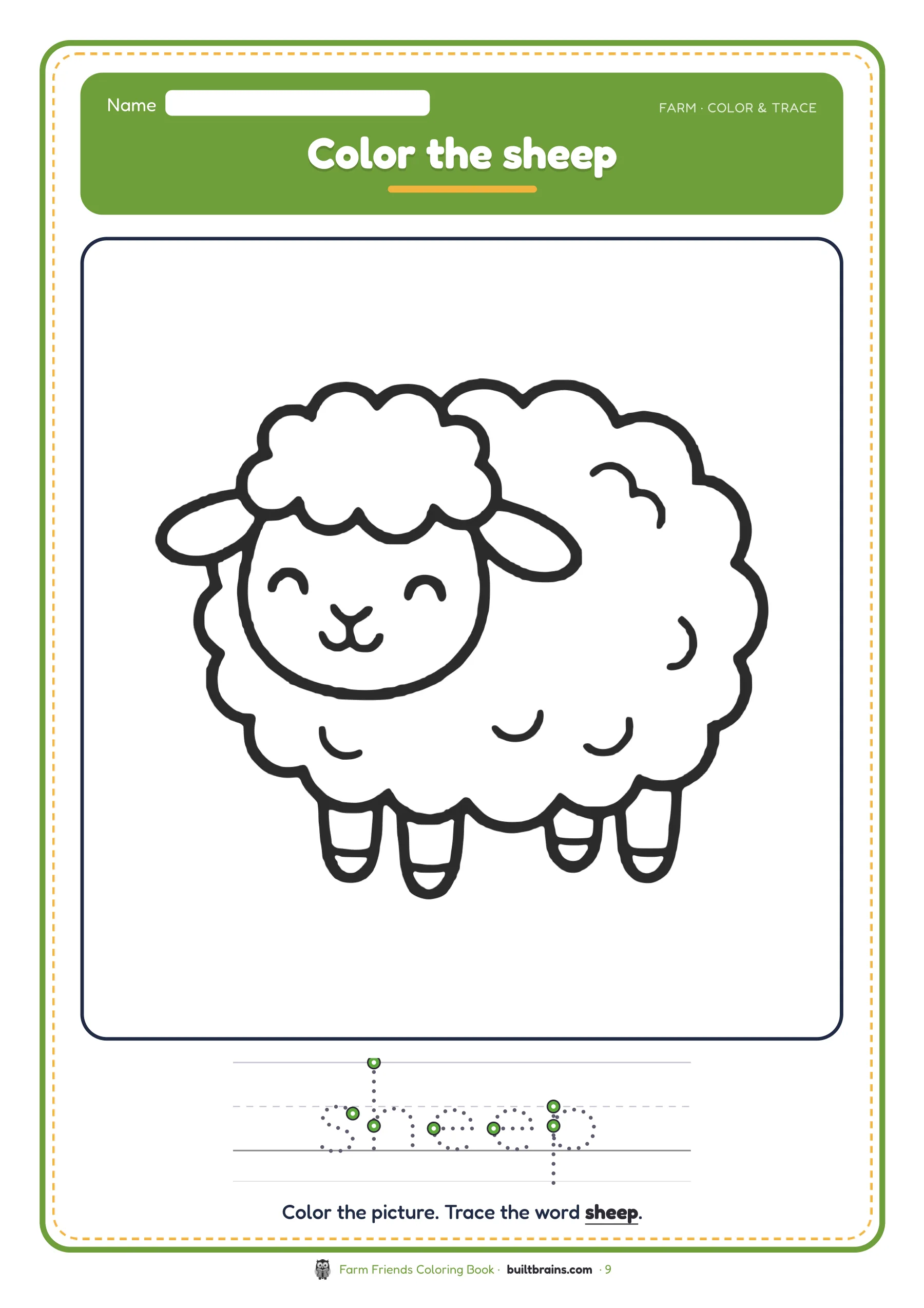 Farm Friends Coloring Book — page preview 5
