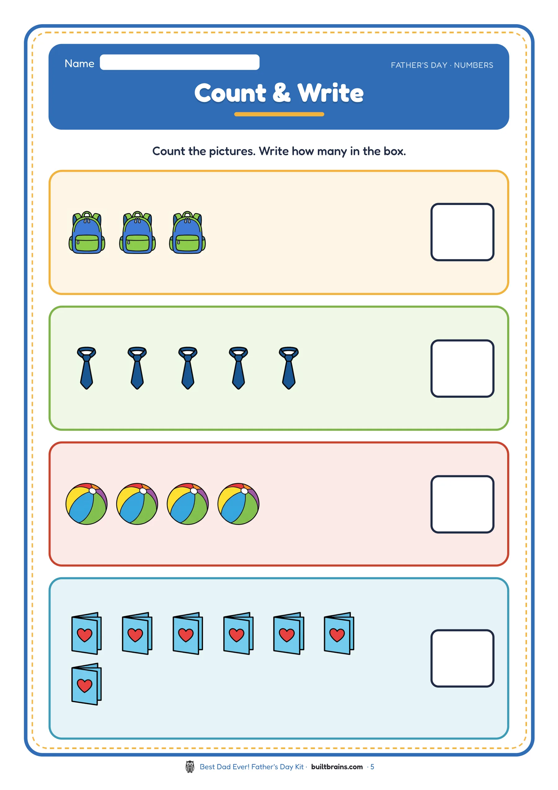 Best Dad Ever! Father's Day Kit — page preview 2