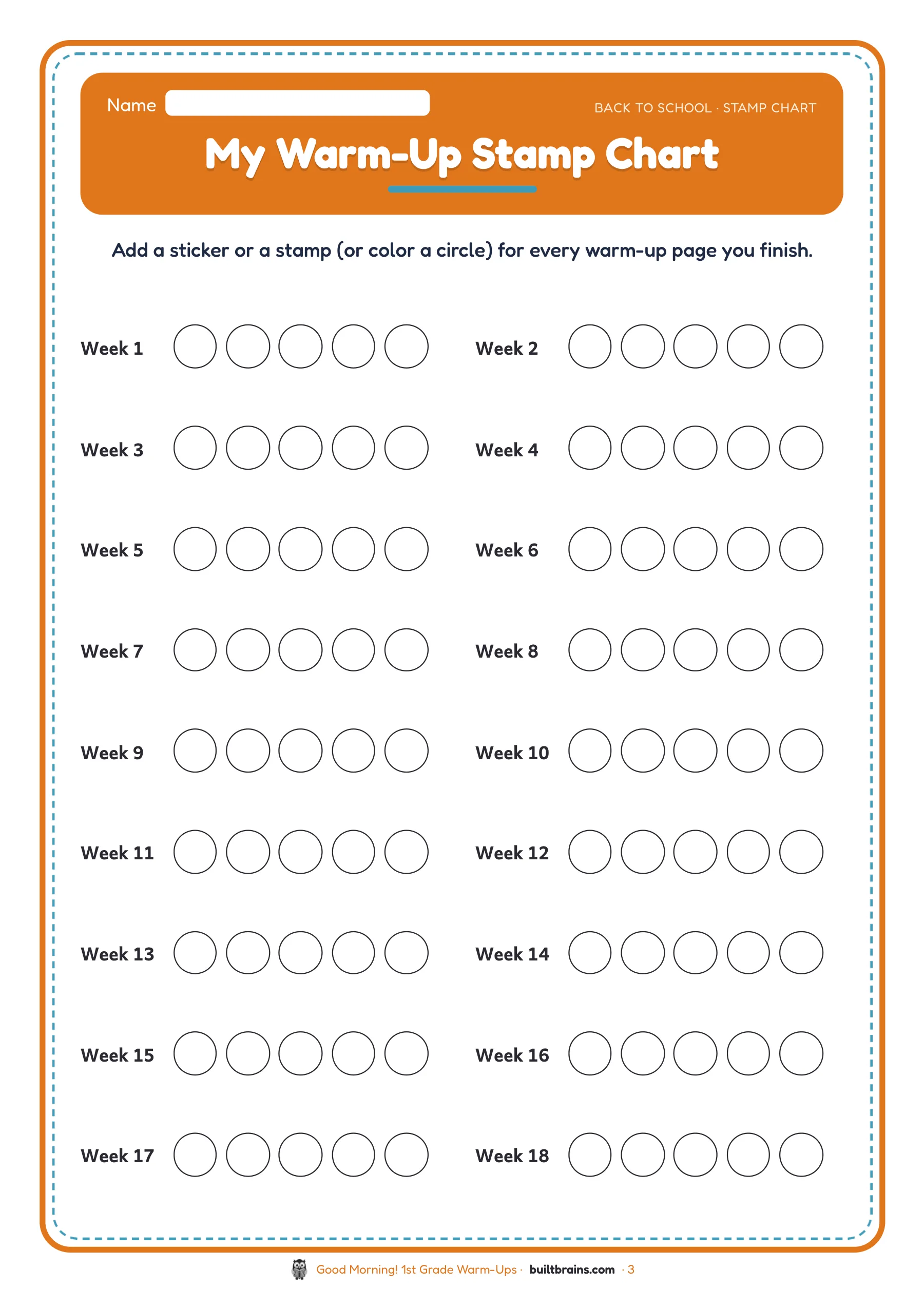 Good Morning! 1st Grade Warm-Ups — page preview 1