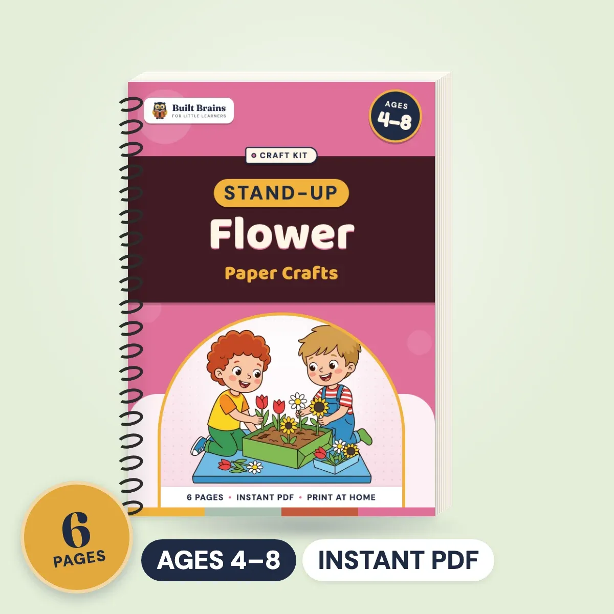Stand-Up Flower Paper Crafts