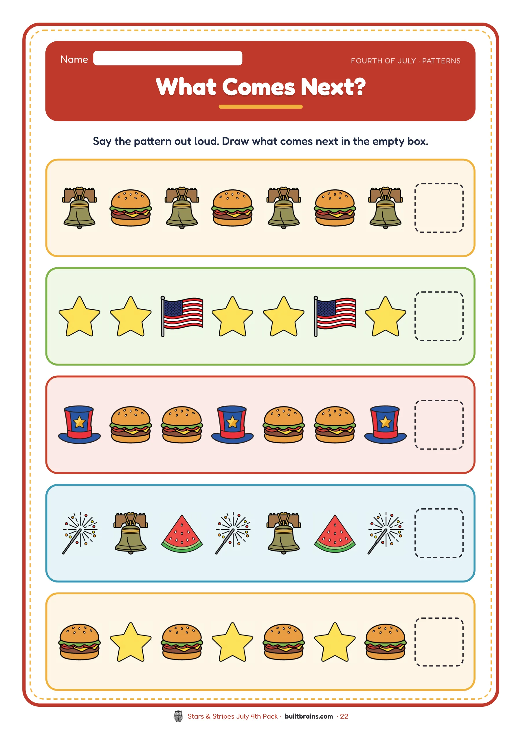 Stars & Stripes July 4th Pack — page preview 7