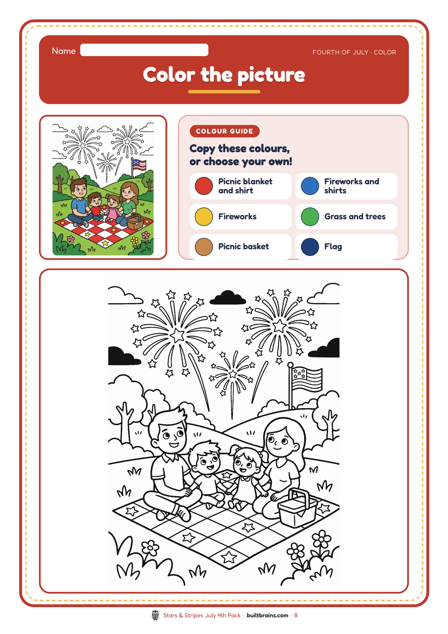 Stars & Stripes July 4th Pack — page preview 3