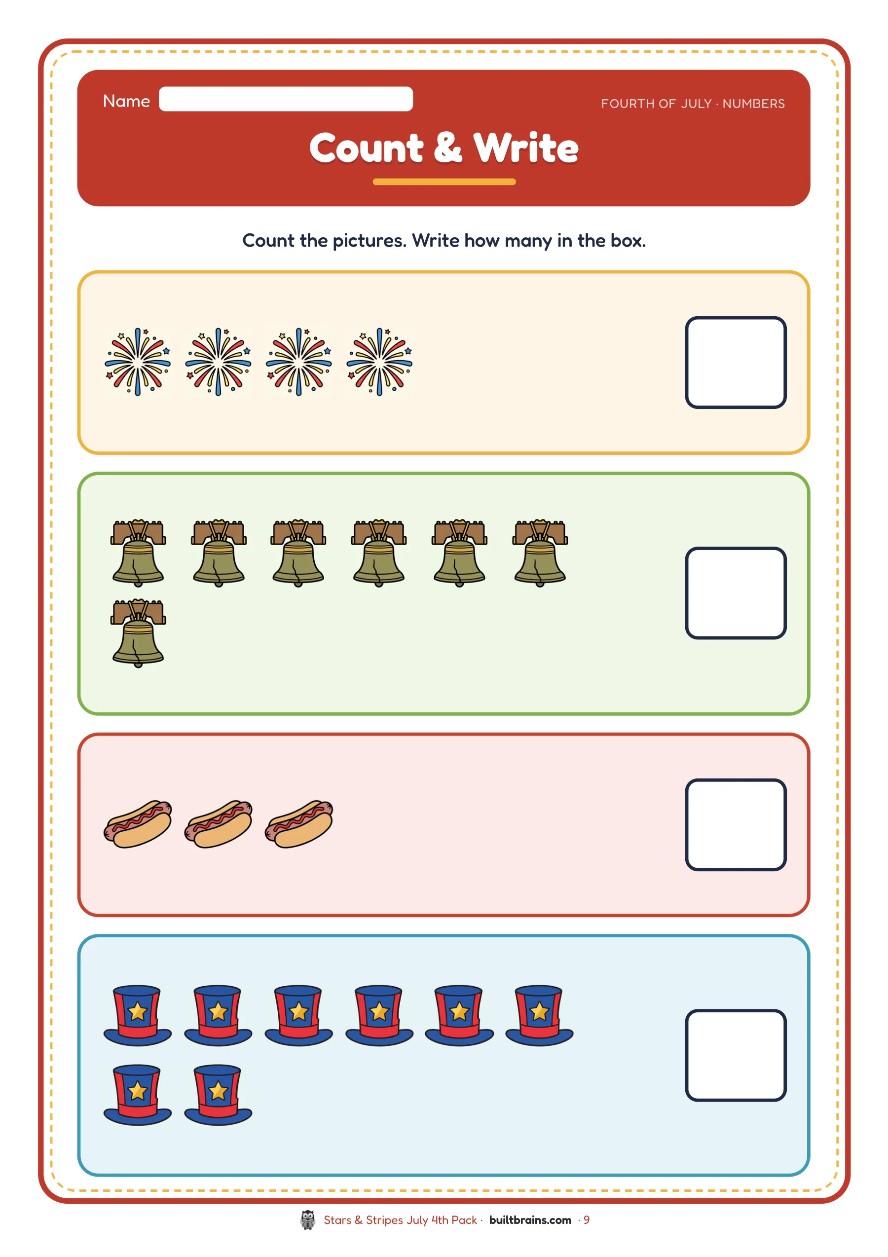 Stars & Stripes July 4th Pack — page preview 4