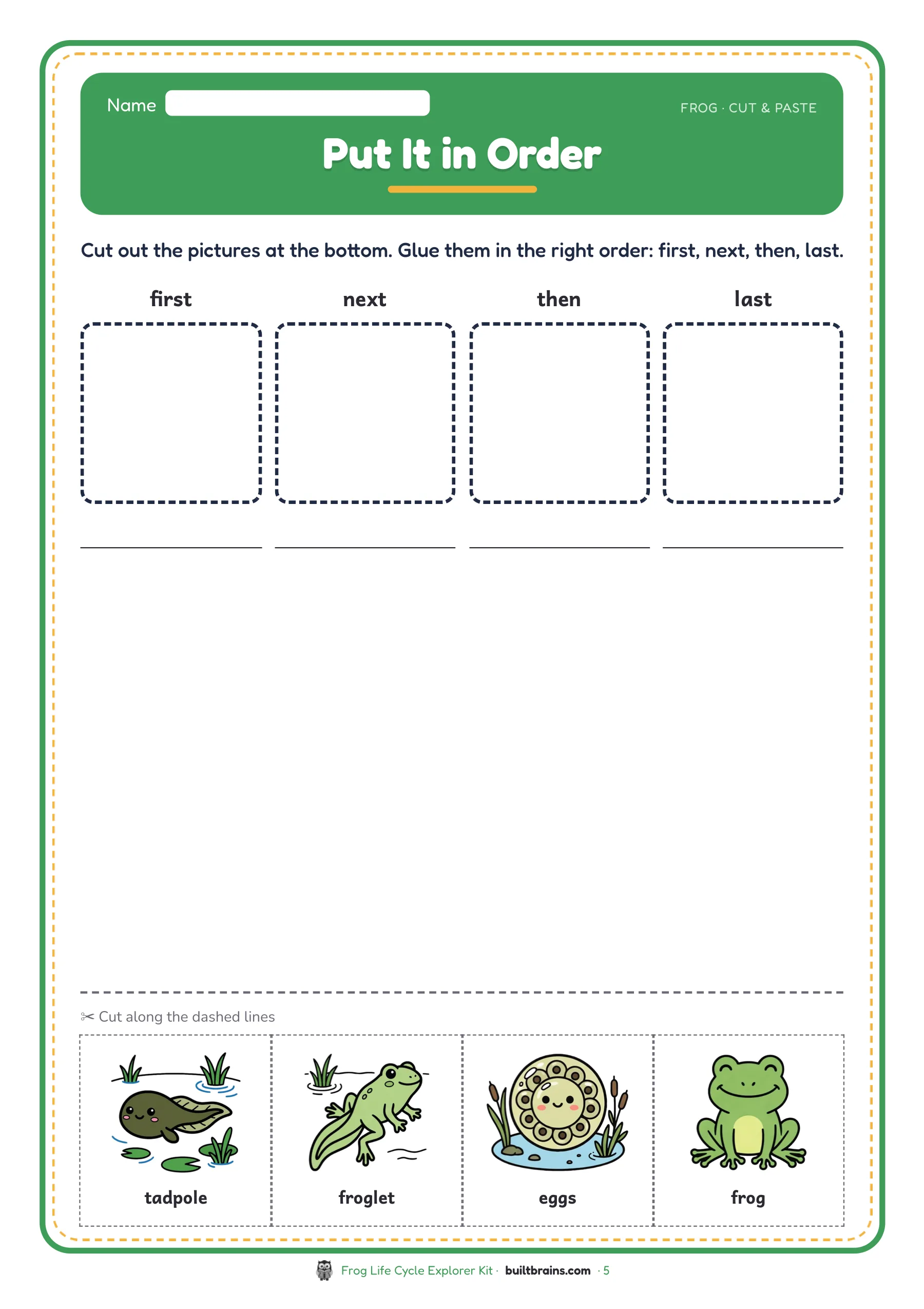 Frog Life Cycle Explorer Kit — page preview 3