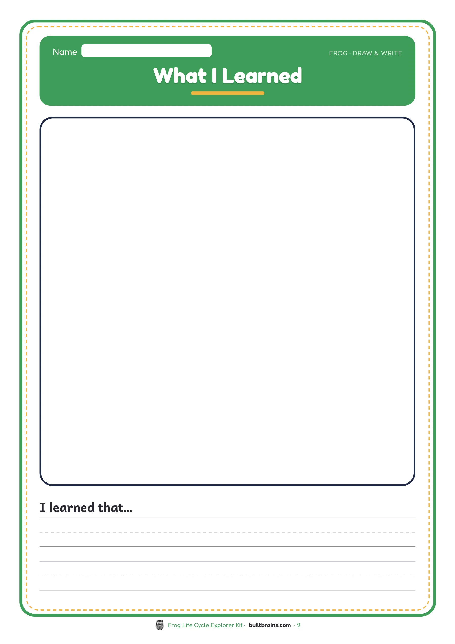 Frog Life Cycle Explorer Kit — page preview 7