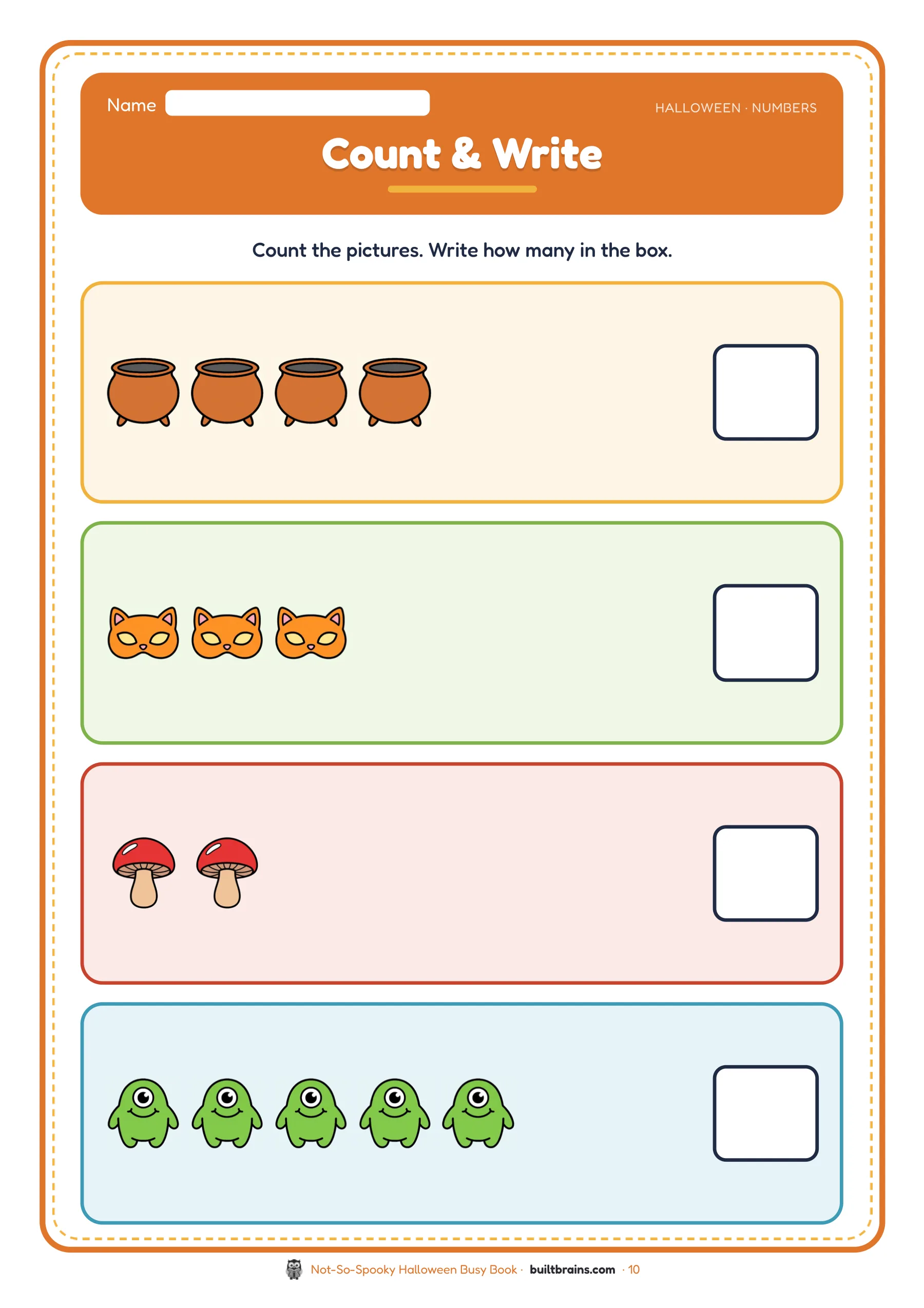 Not-So-Spooky Halloween Busy Book — page preview 5