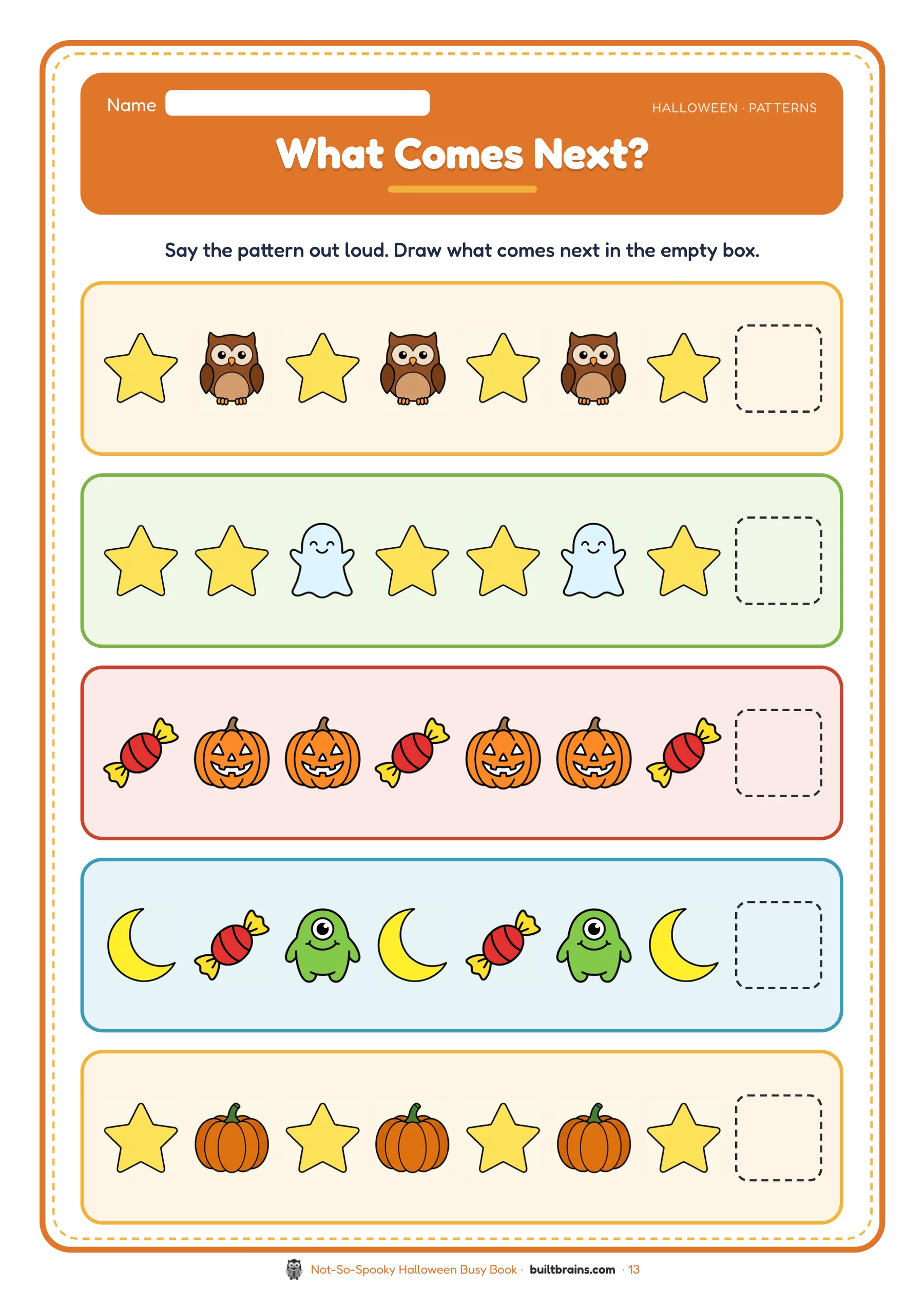 Not-So-Spooky Halloween Busy Book — page preview 6