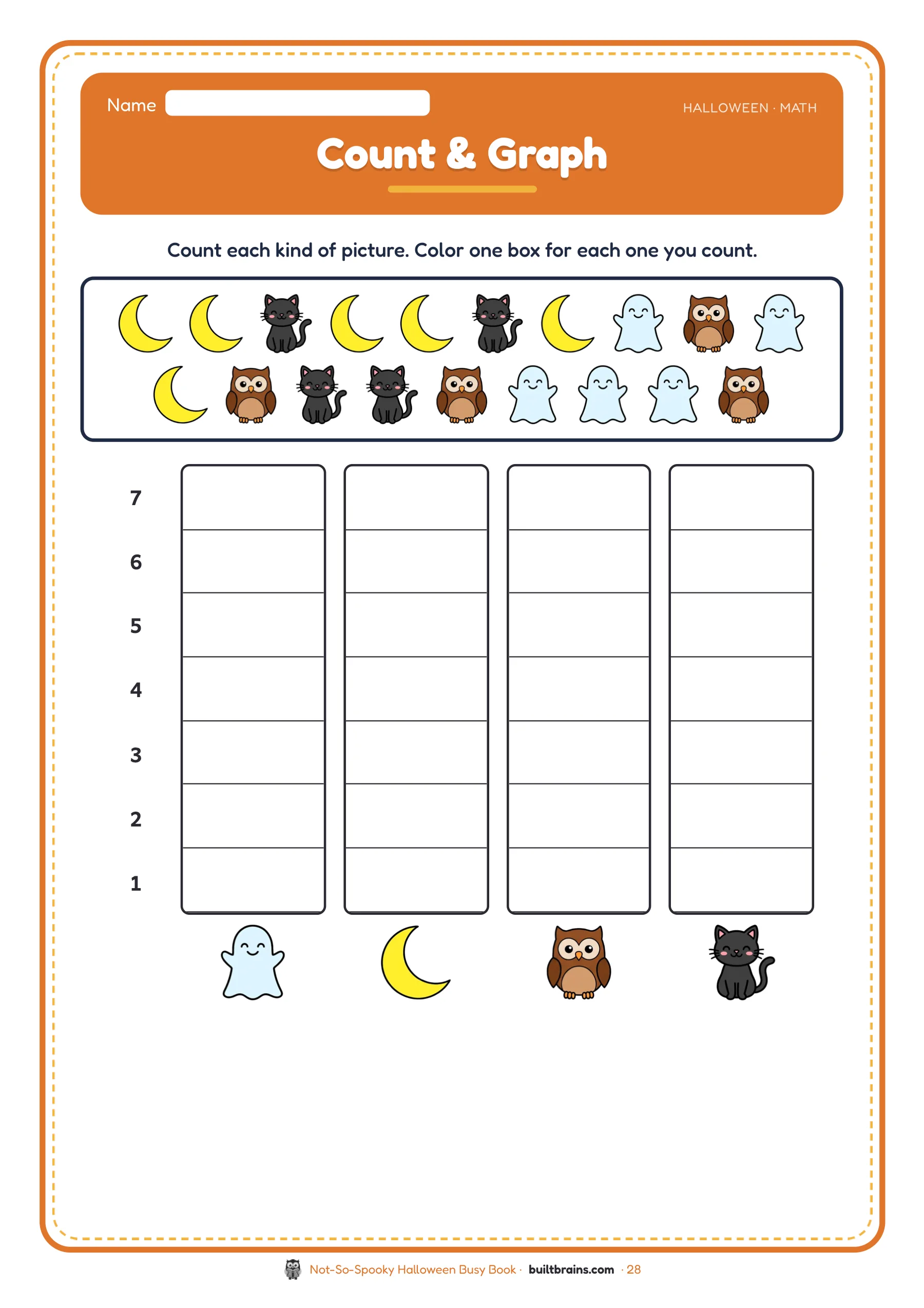Not-So-Spooky Halloween Busy Book — page preview 8