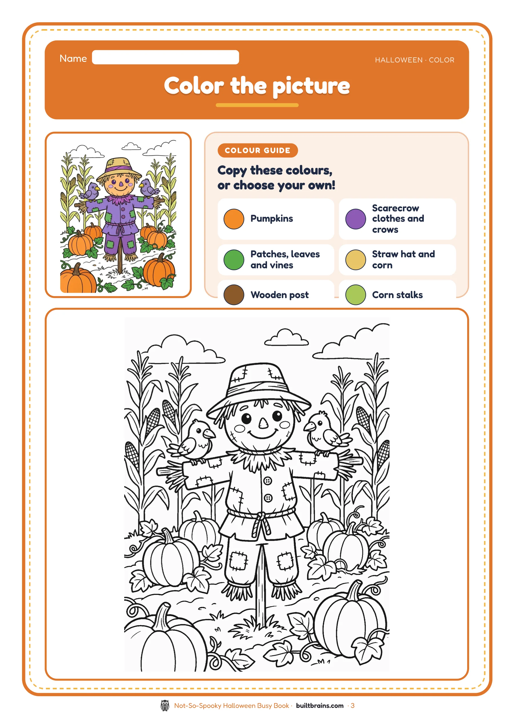 Not-So-Spooky Halloween Busy Book — page preview 1