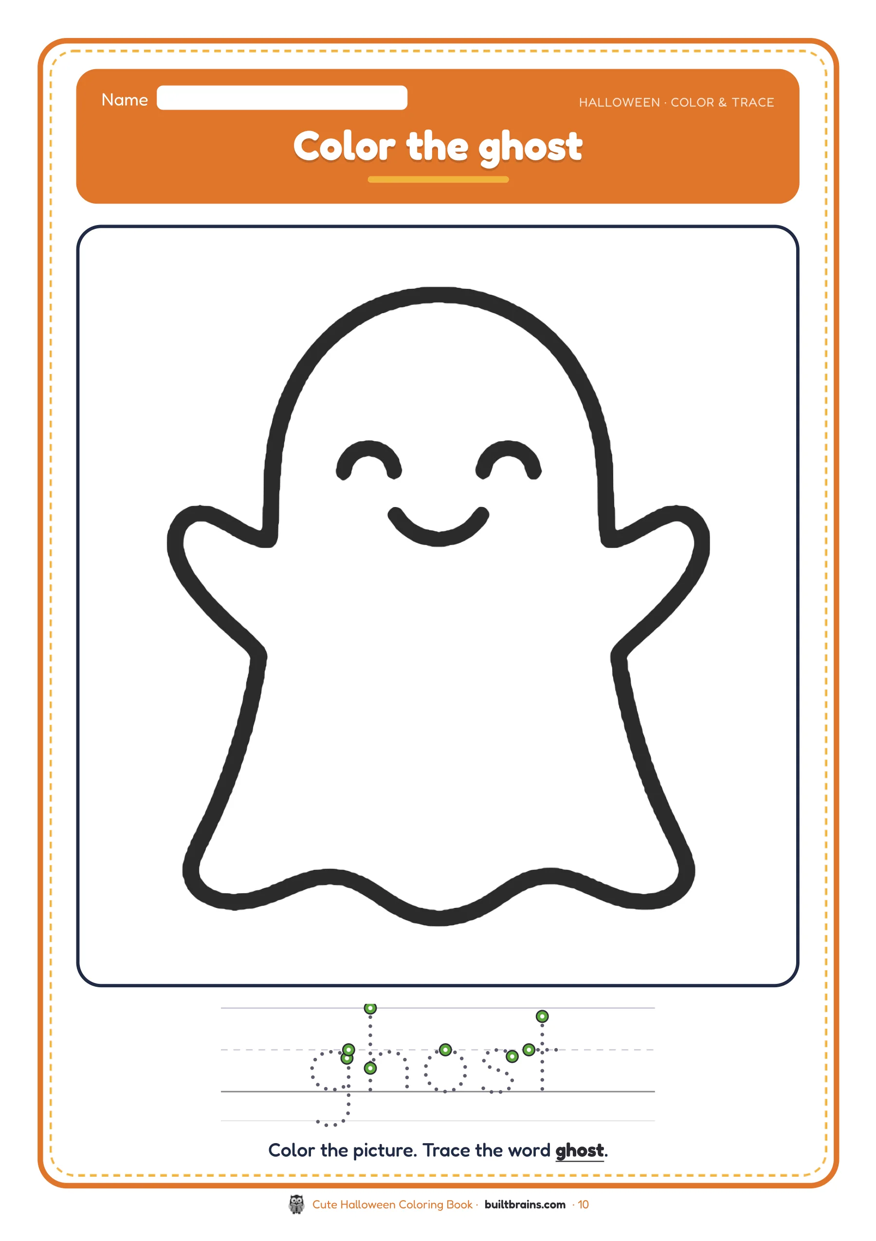 Cute Halloween Coloring Book — page preview 5