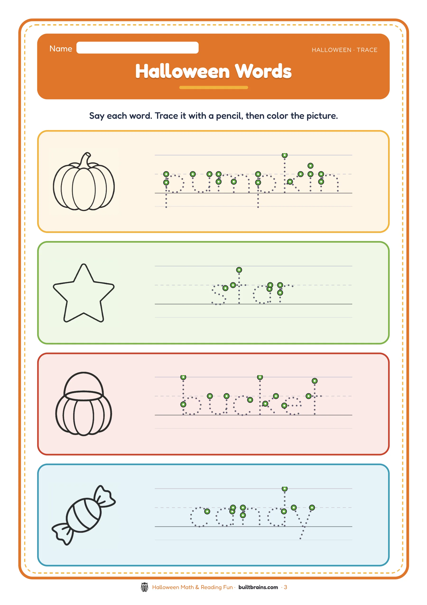 Halloween Math & Reading Fun — page preview 1
