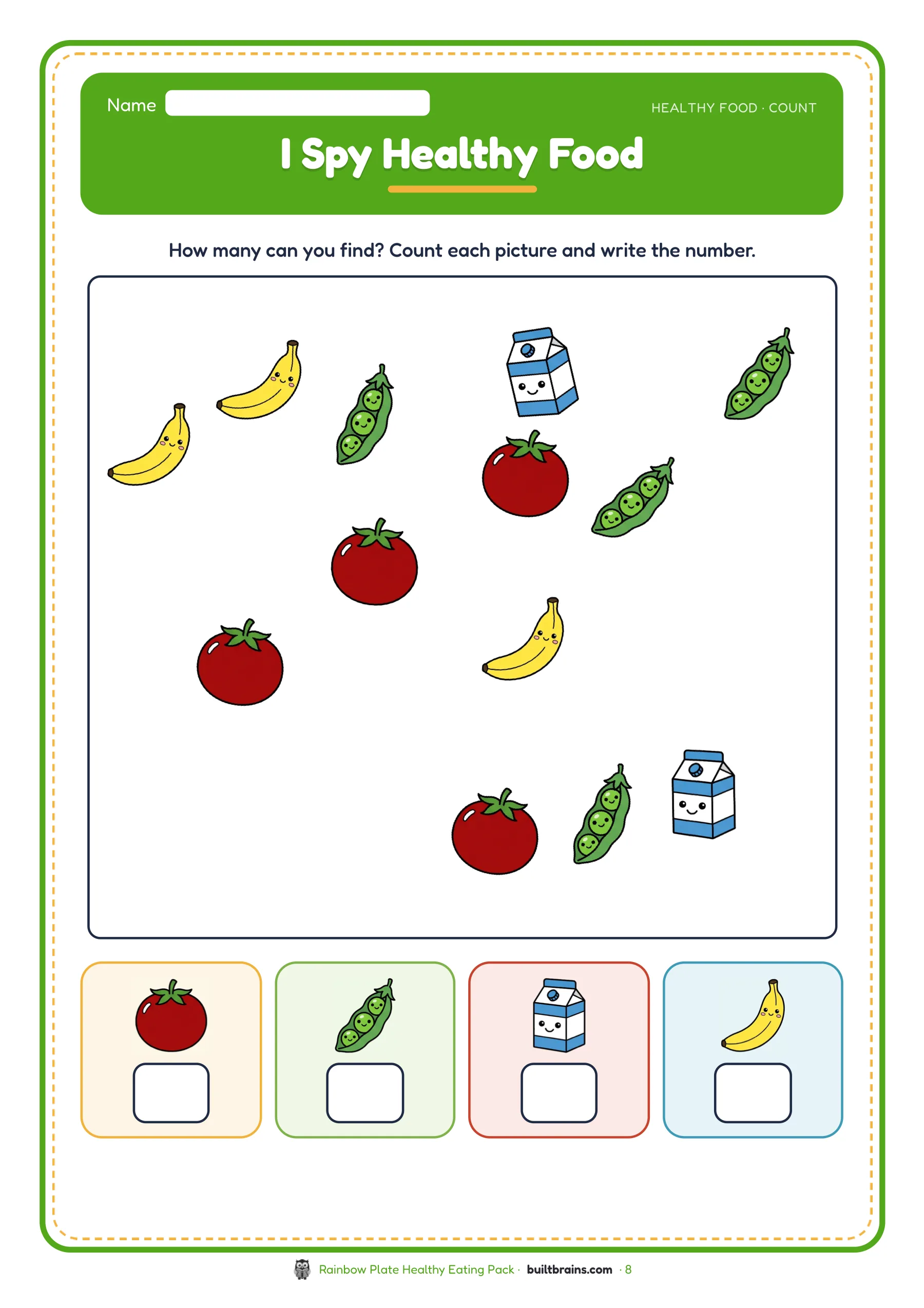 Rainbow Plate Healthy Eating Pack — page preview 3