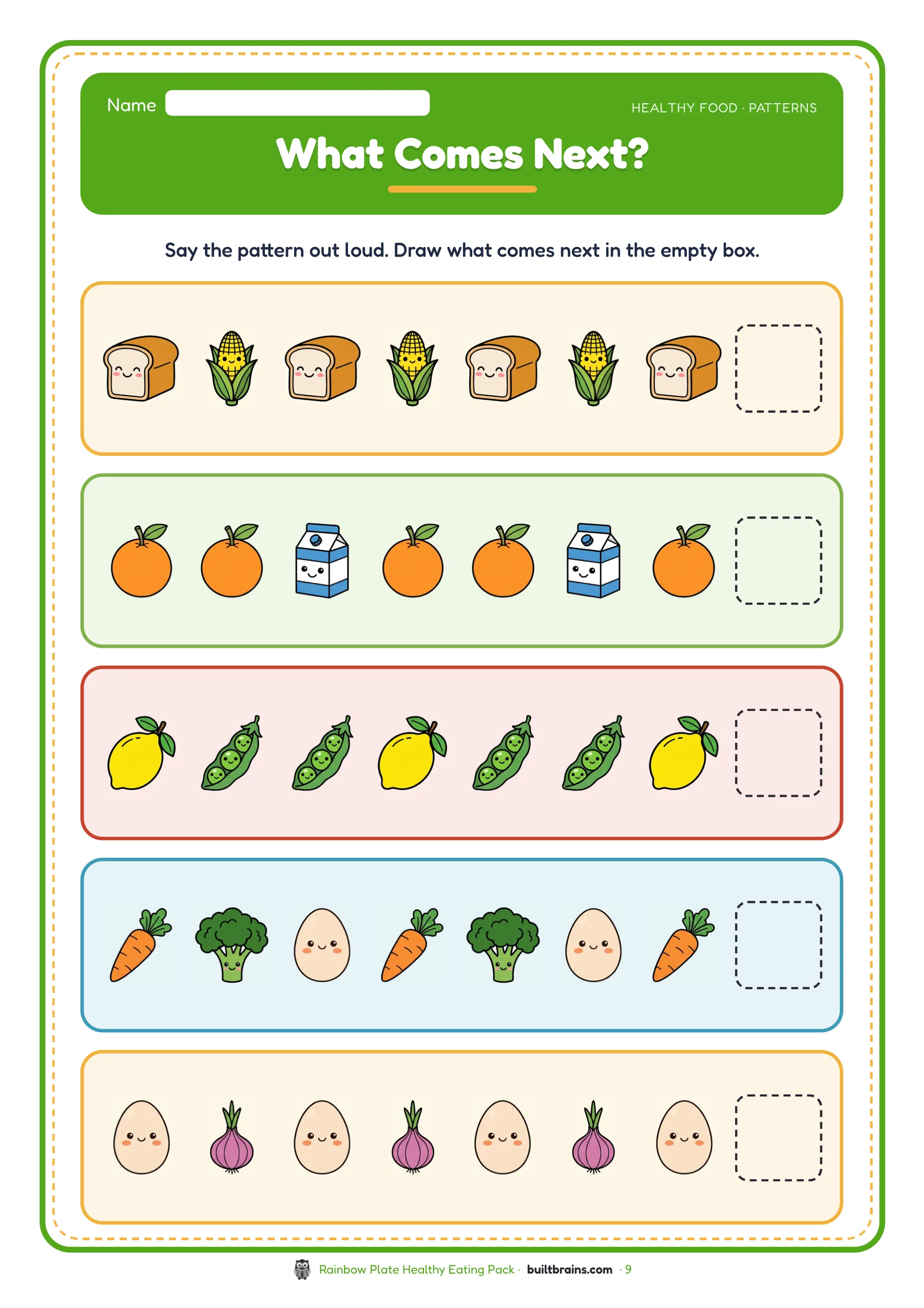 Rainbow Plate Healthy Eating Pack — page preview 4