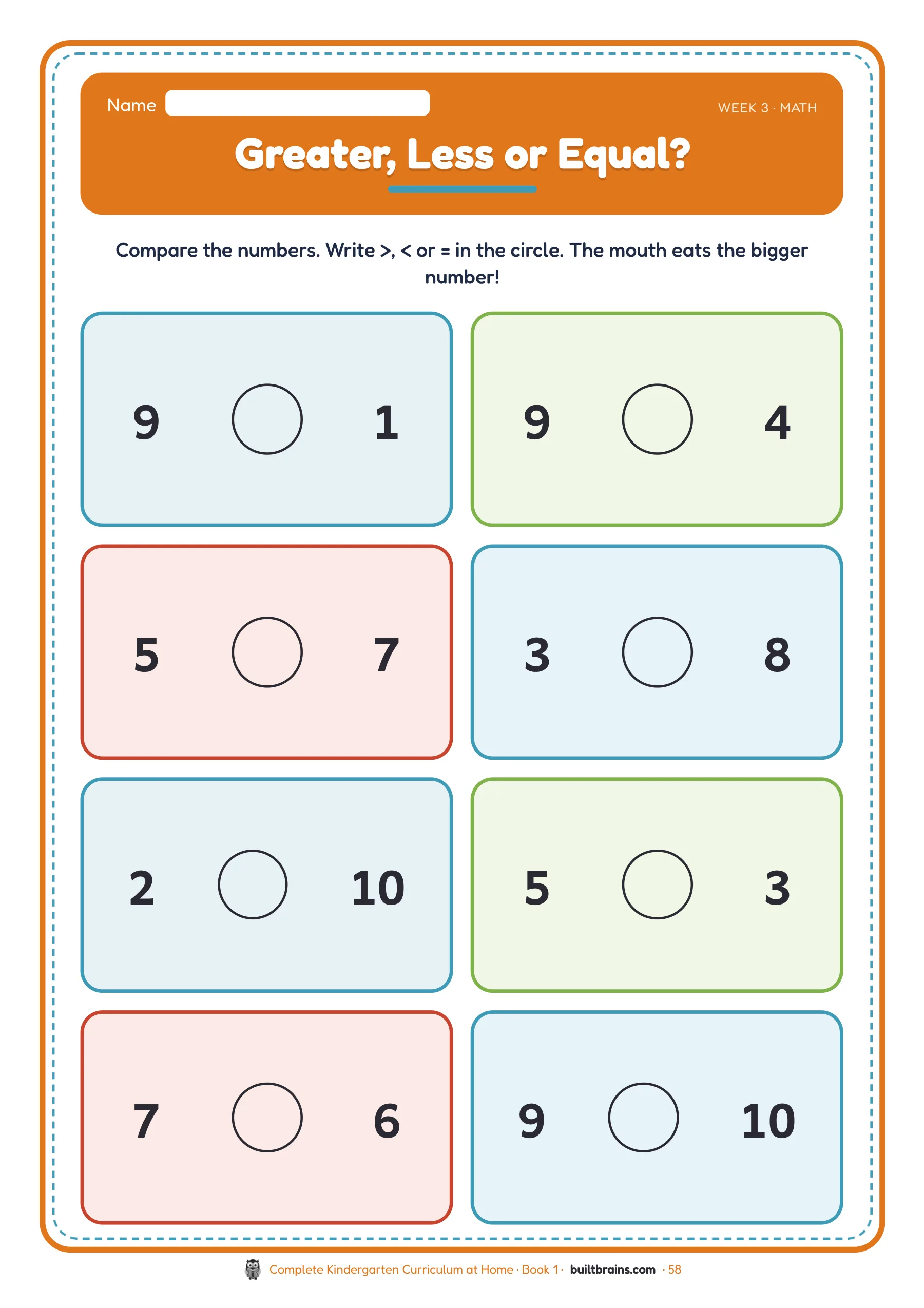 Complete Kindergarten Curriculum at Home — page preview 6
