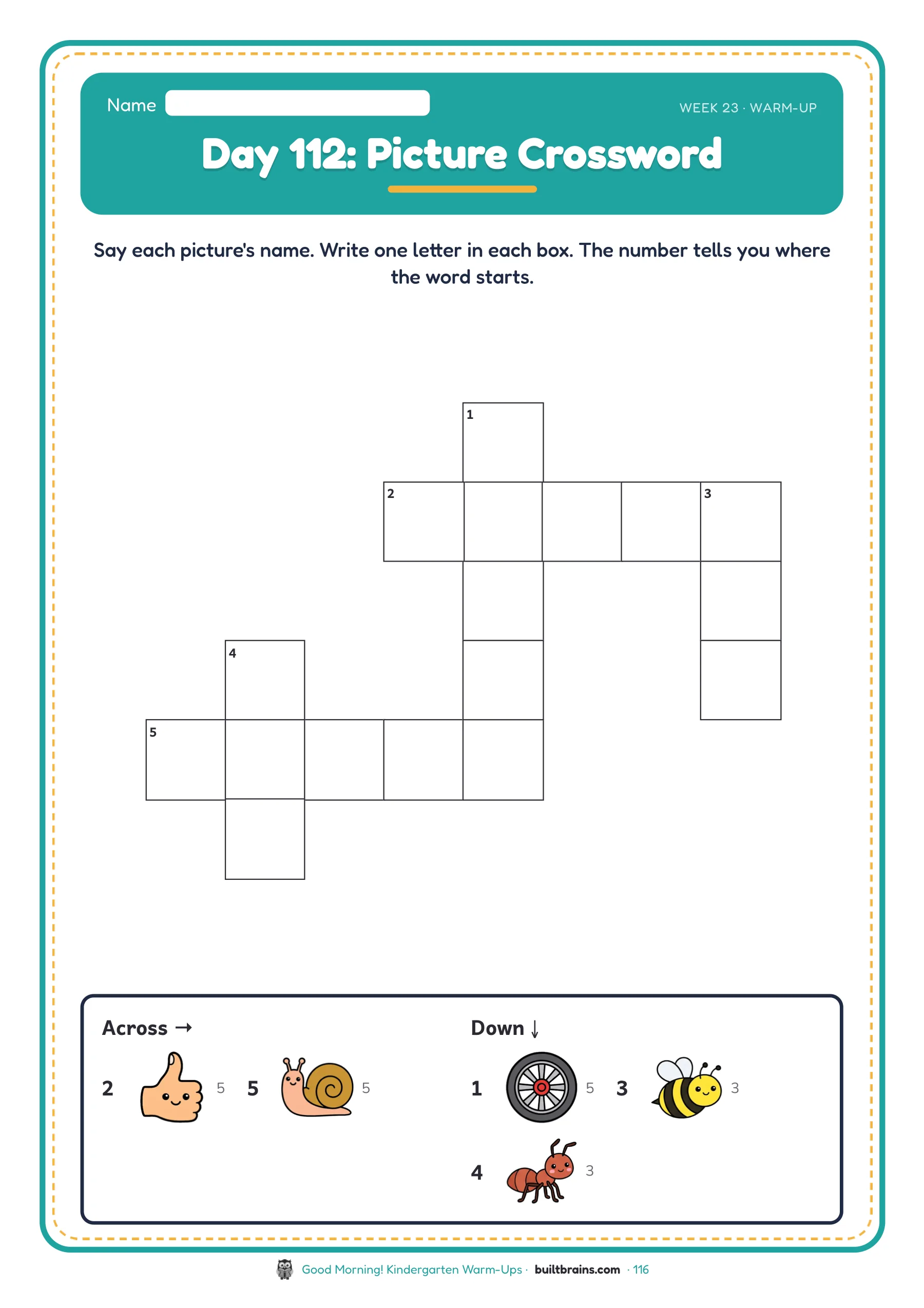 Good Morning! Kindergarten Warm-Ups — page preview 6