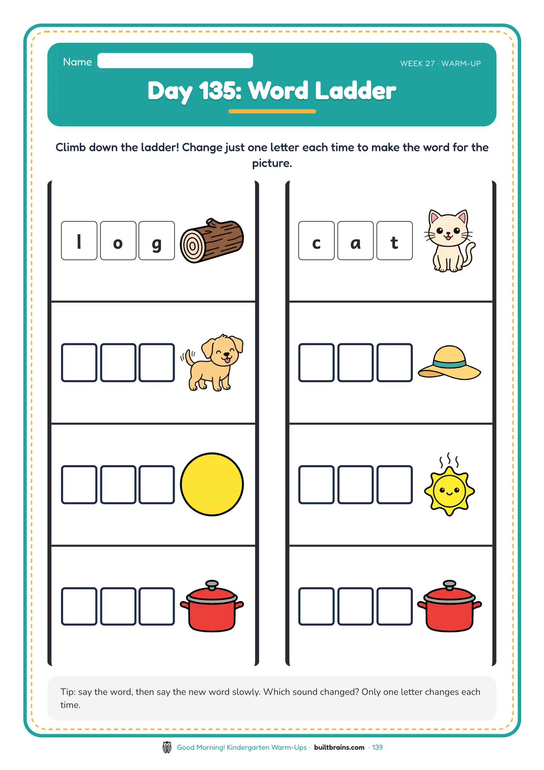 Good Morning! Kindergarten Warm-Ups — page preview 7