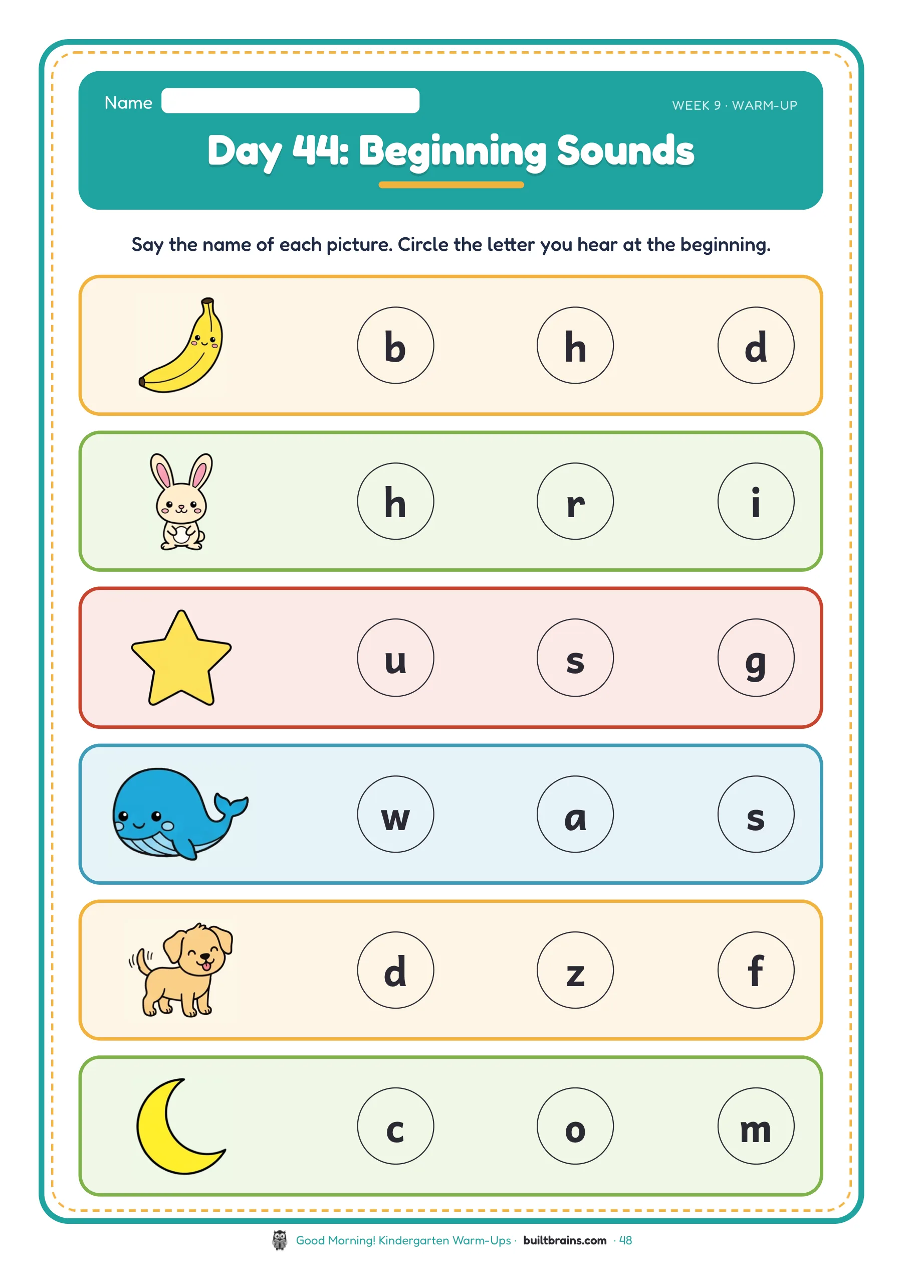 Good Morning! Kindergarten Warm-Ups — page preview 3