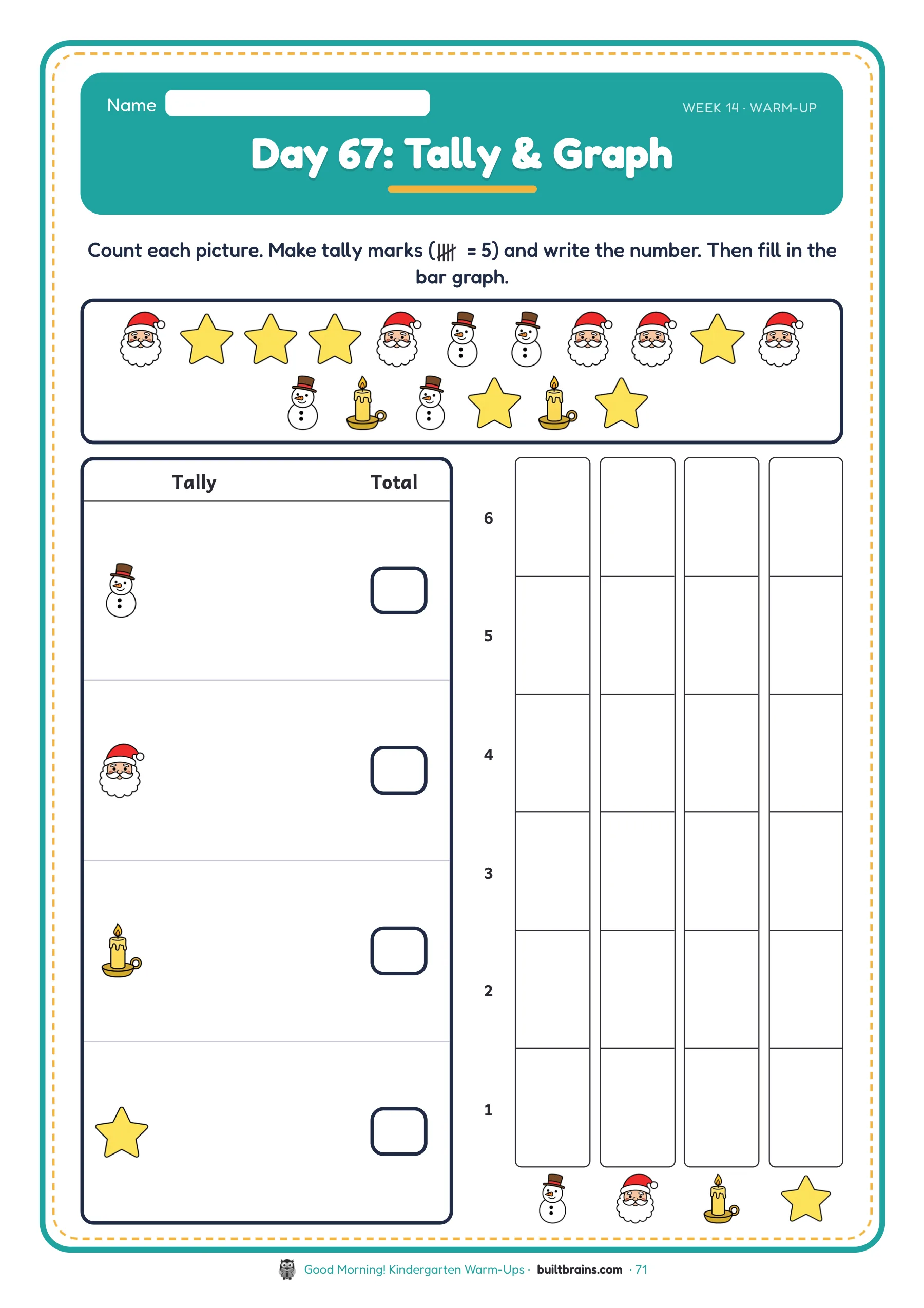 Good Morning! Kindergarten Warm-Ups — page preview 4
