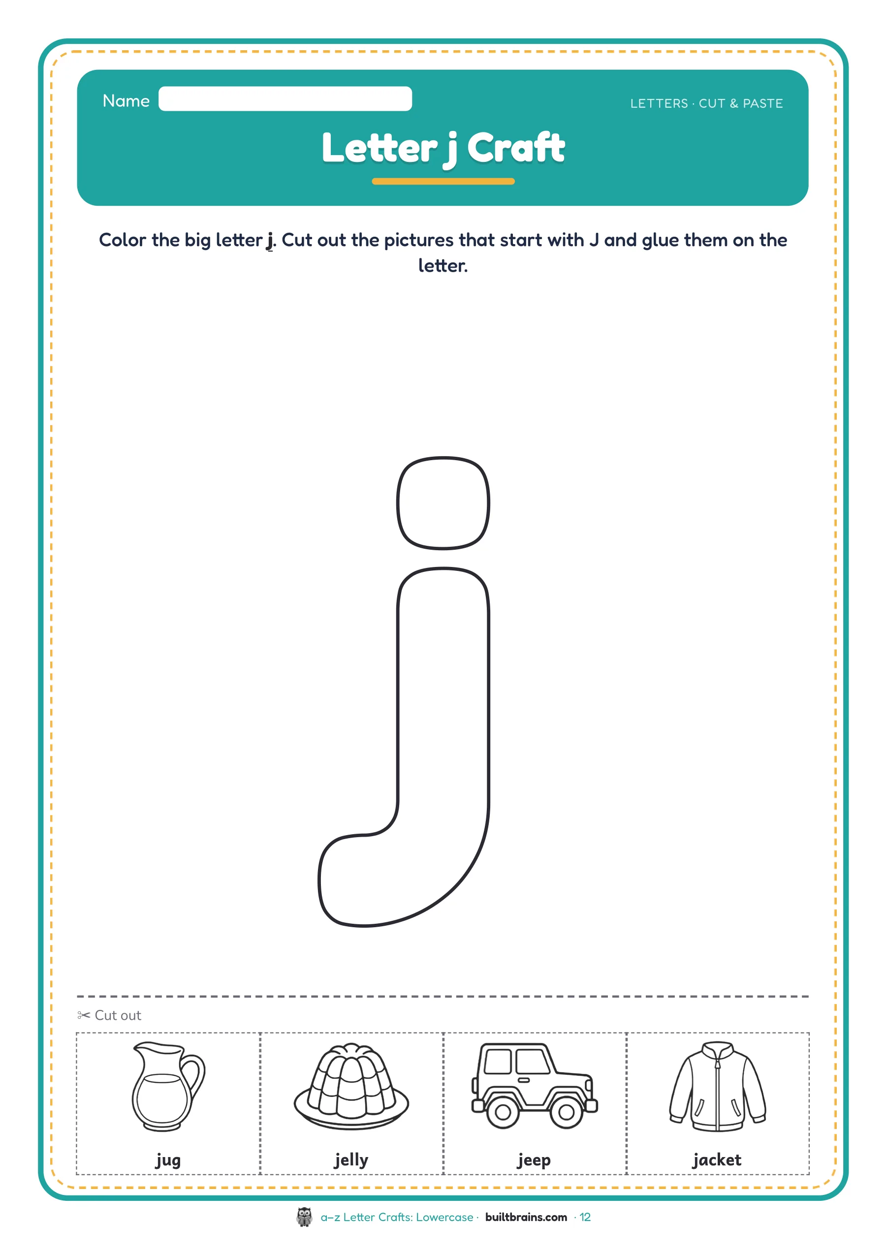 a–z Letter Crafts: Lowercase — page preview 4