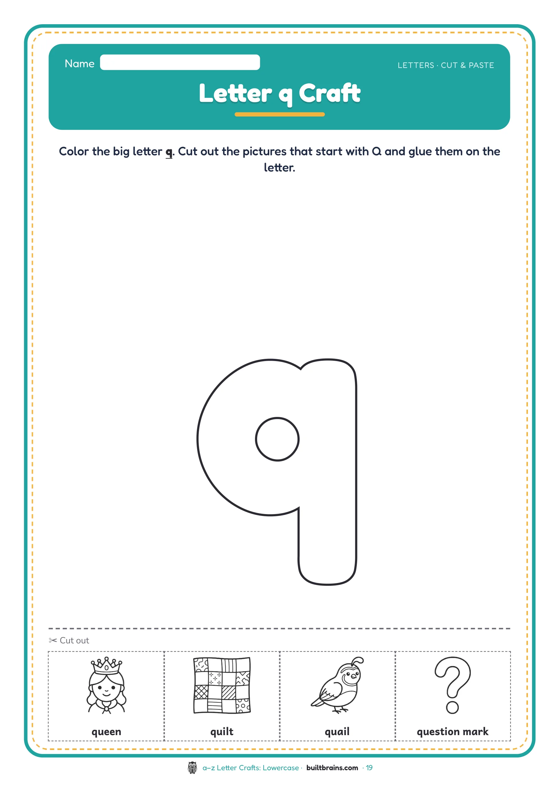 a–z Letter Crafts: Lowercase — page preview 6