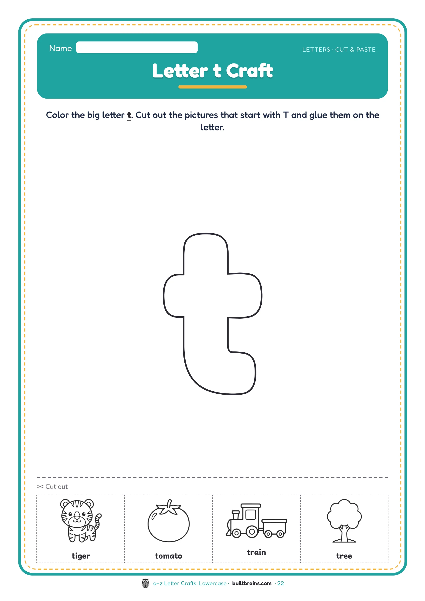 a–z Letter Crafts: Lowercase — page preview 7