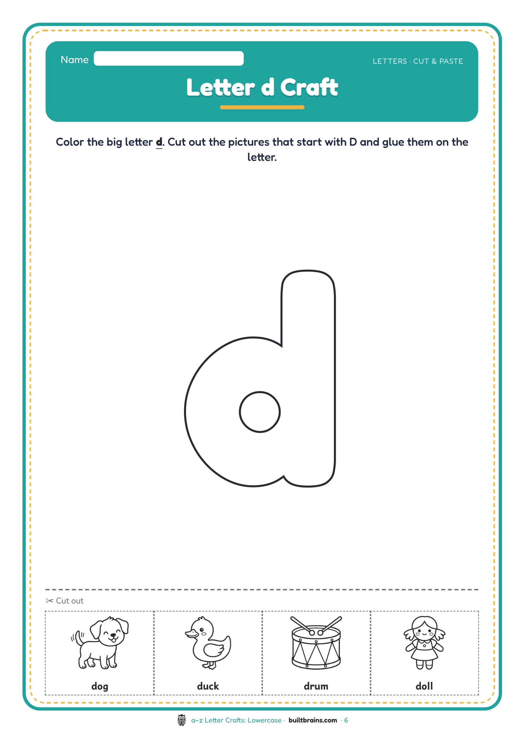 a–z Letter Crafts: Lowercase — page preview 2