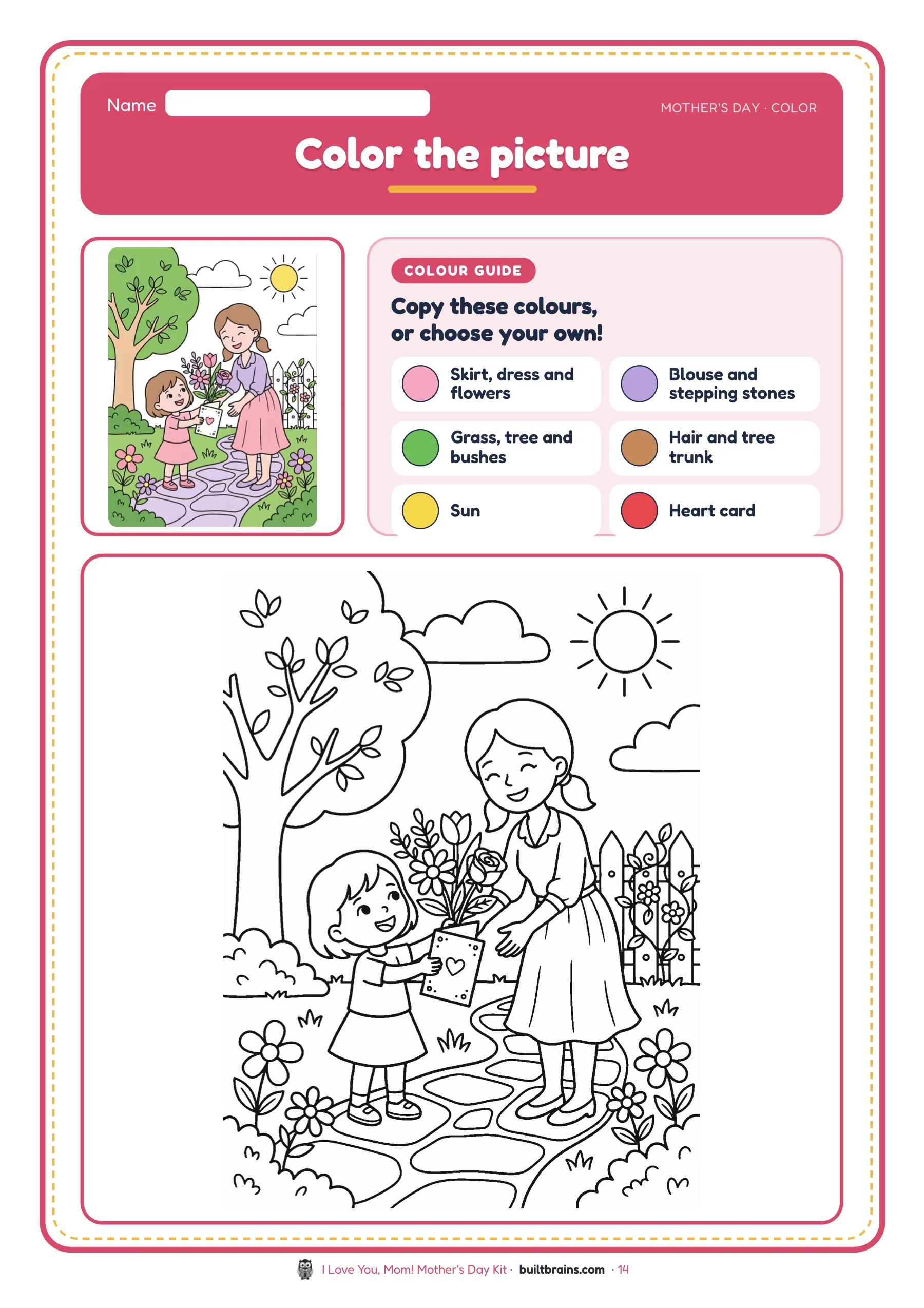 I Love You, Mom! Mother's Day Kit — page preview 8