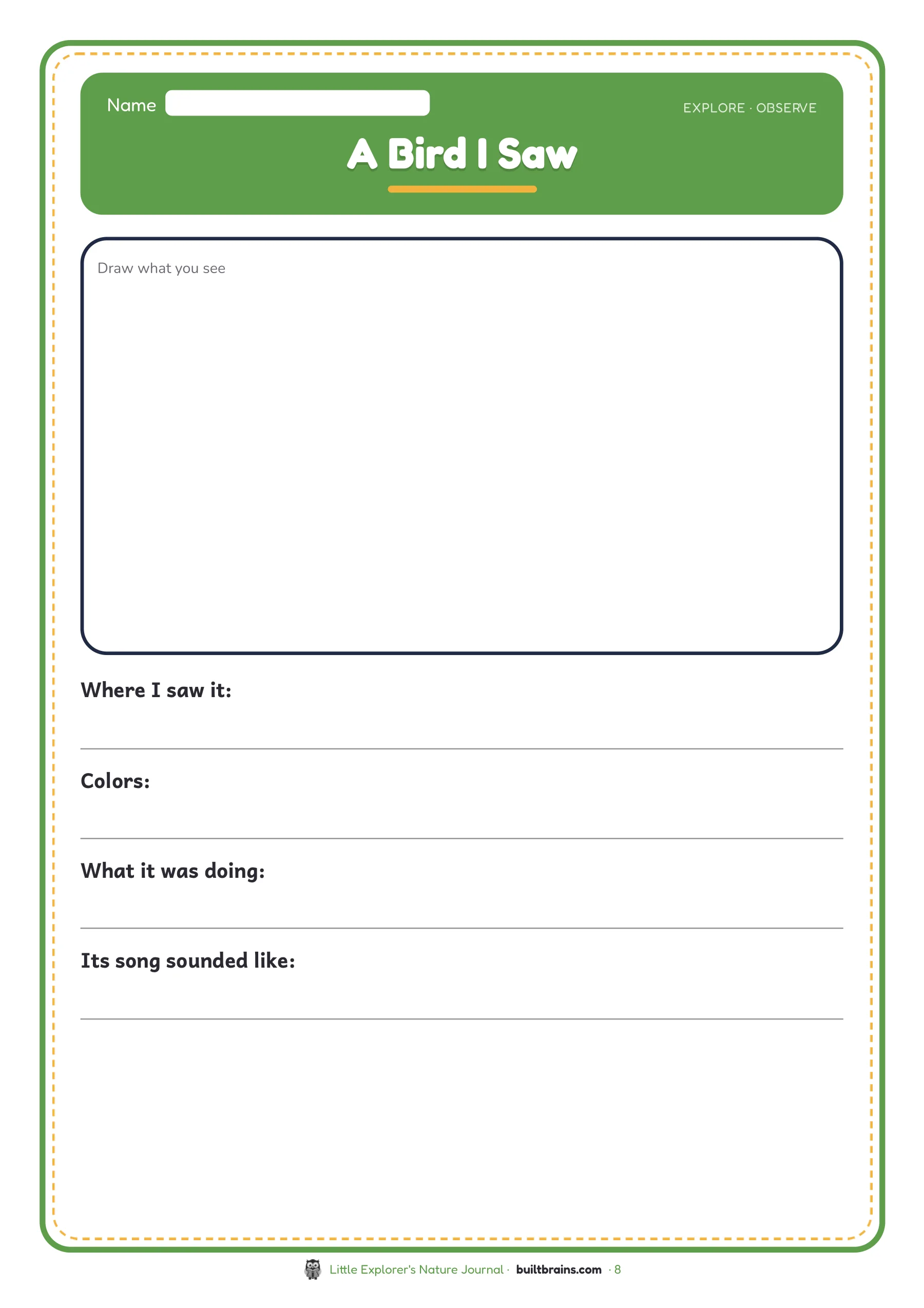 Little Explorer's Nature Journal — page preview 4