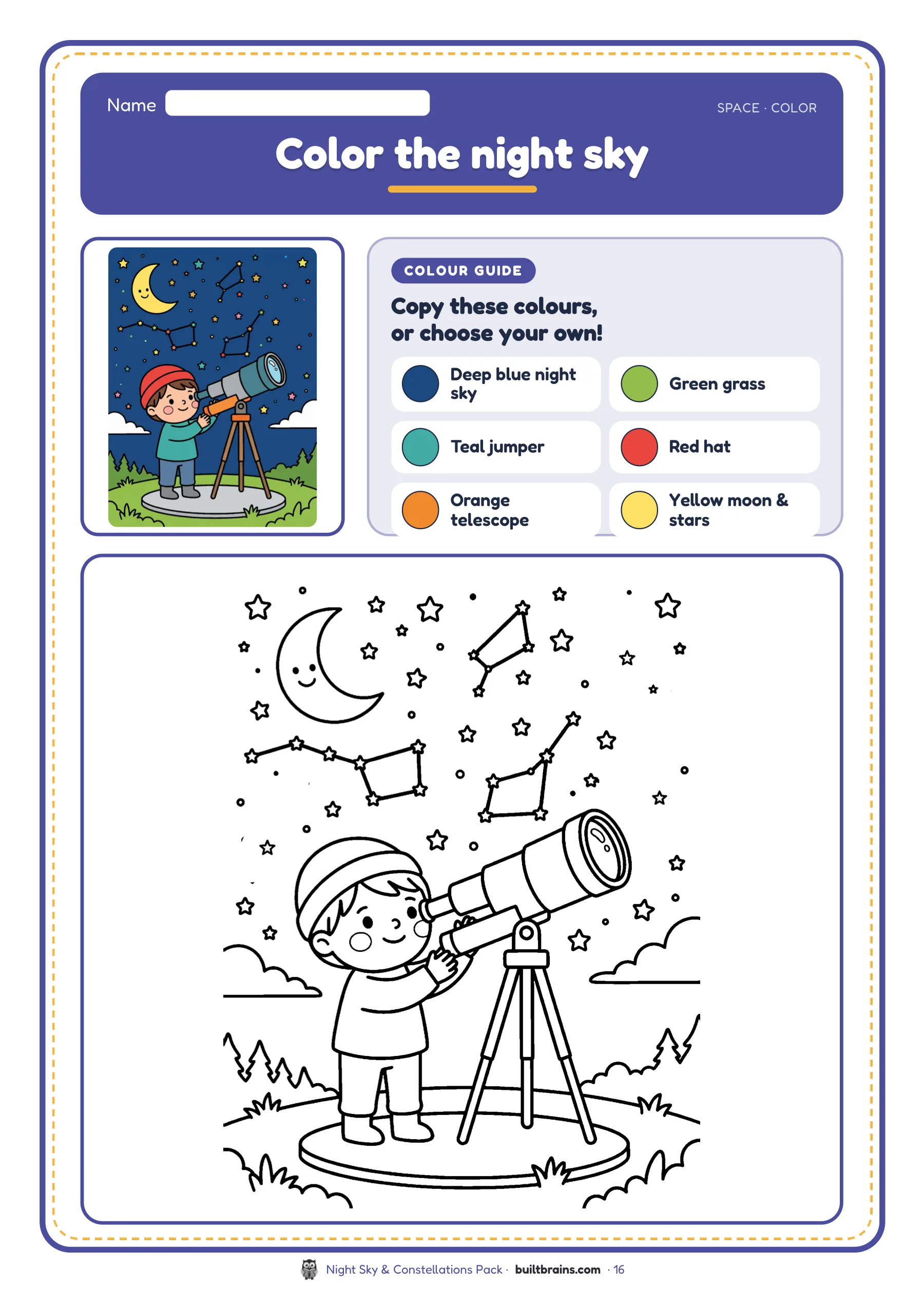 Night Sky & Constellations Pack — page preview 7