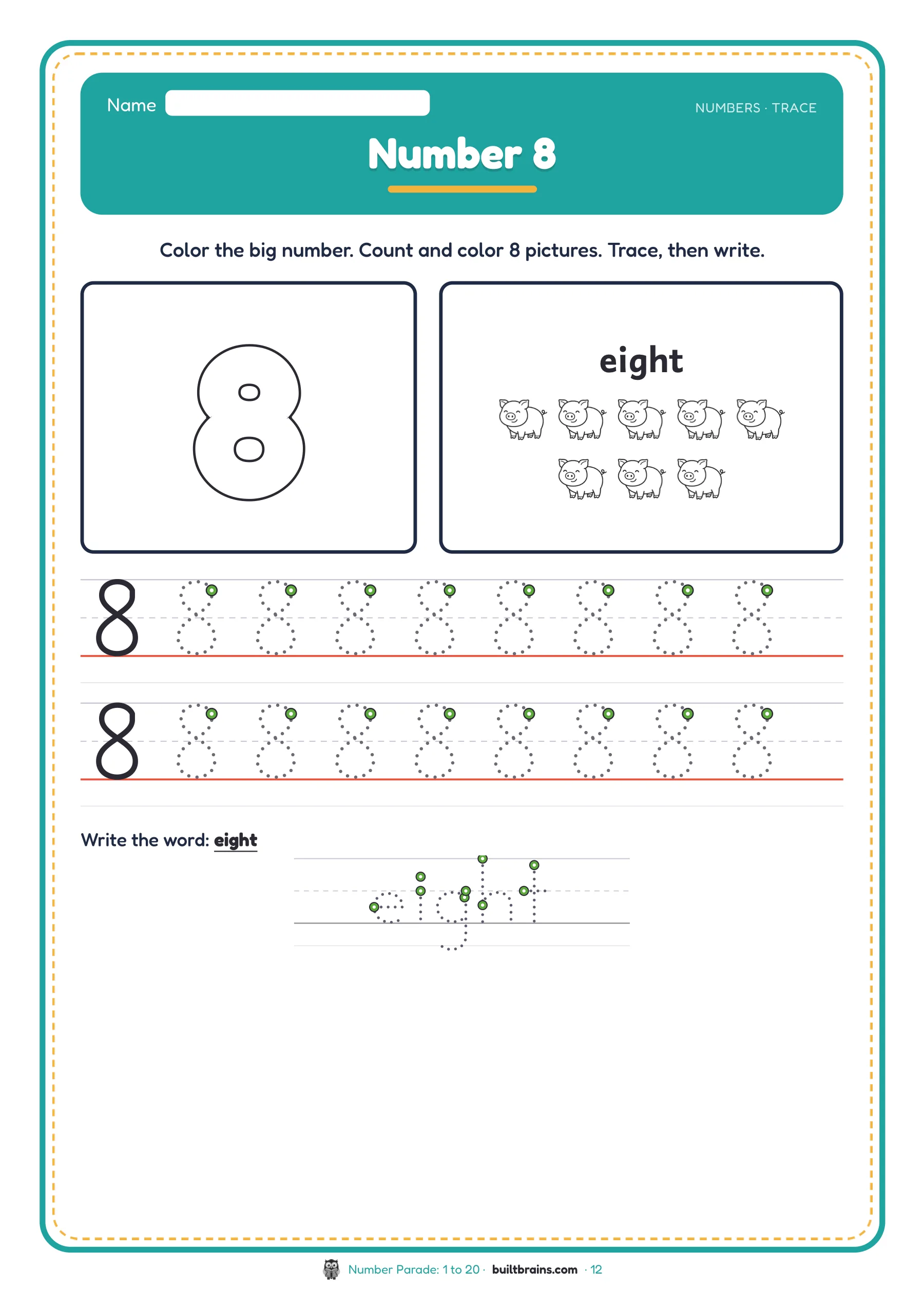Number Parade: 1 to 20 — page preview 5