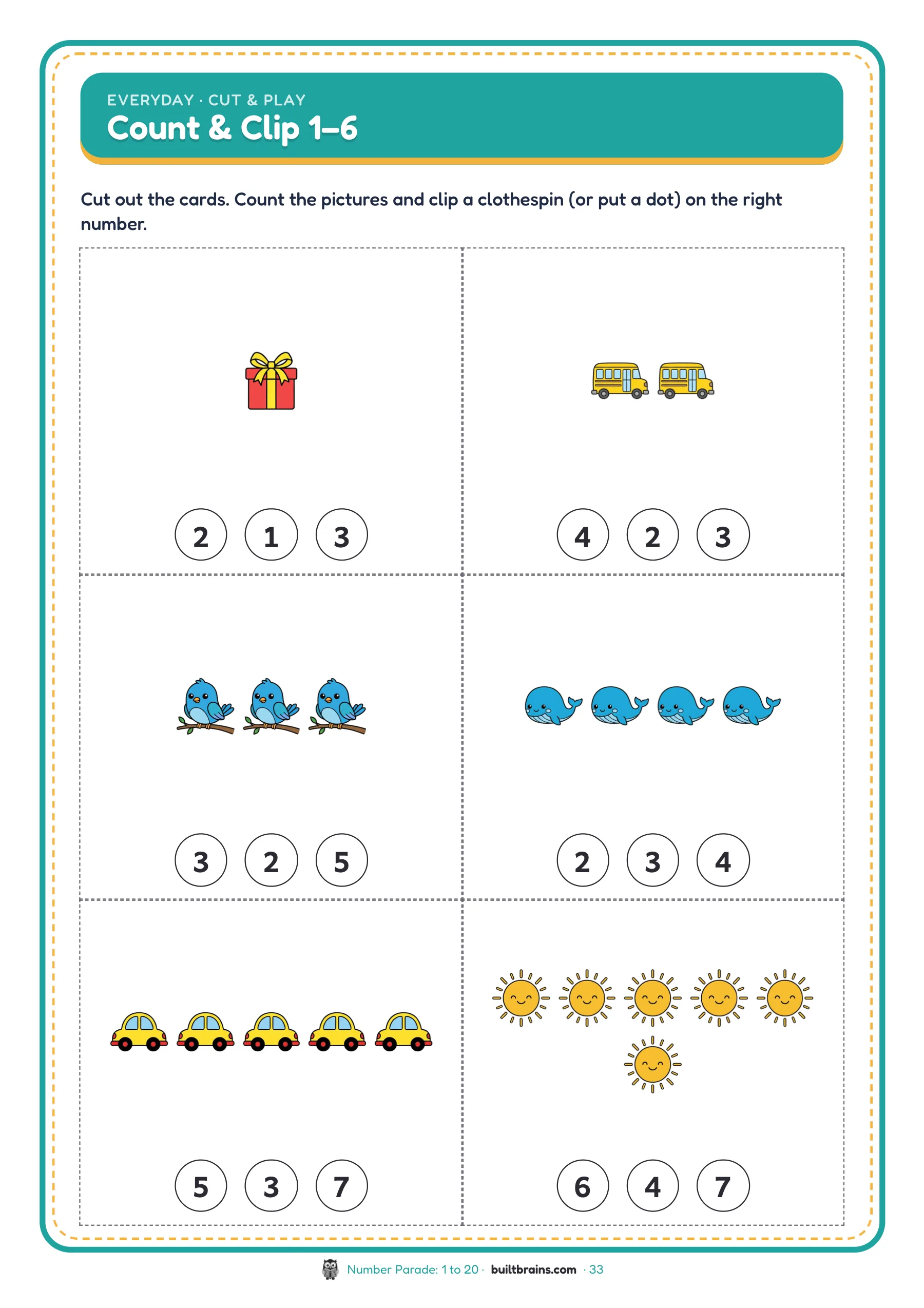 Number Parade: 1 to 20 — page preview 7