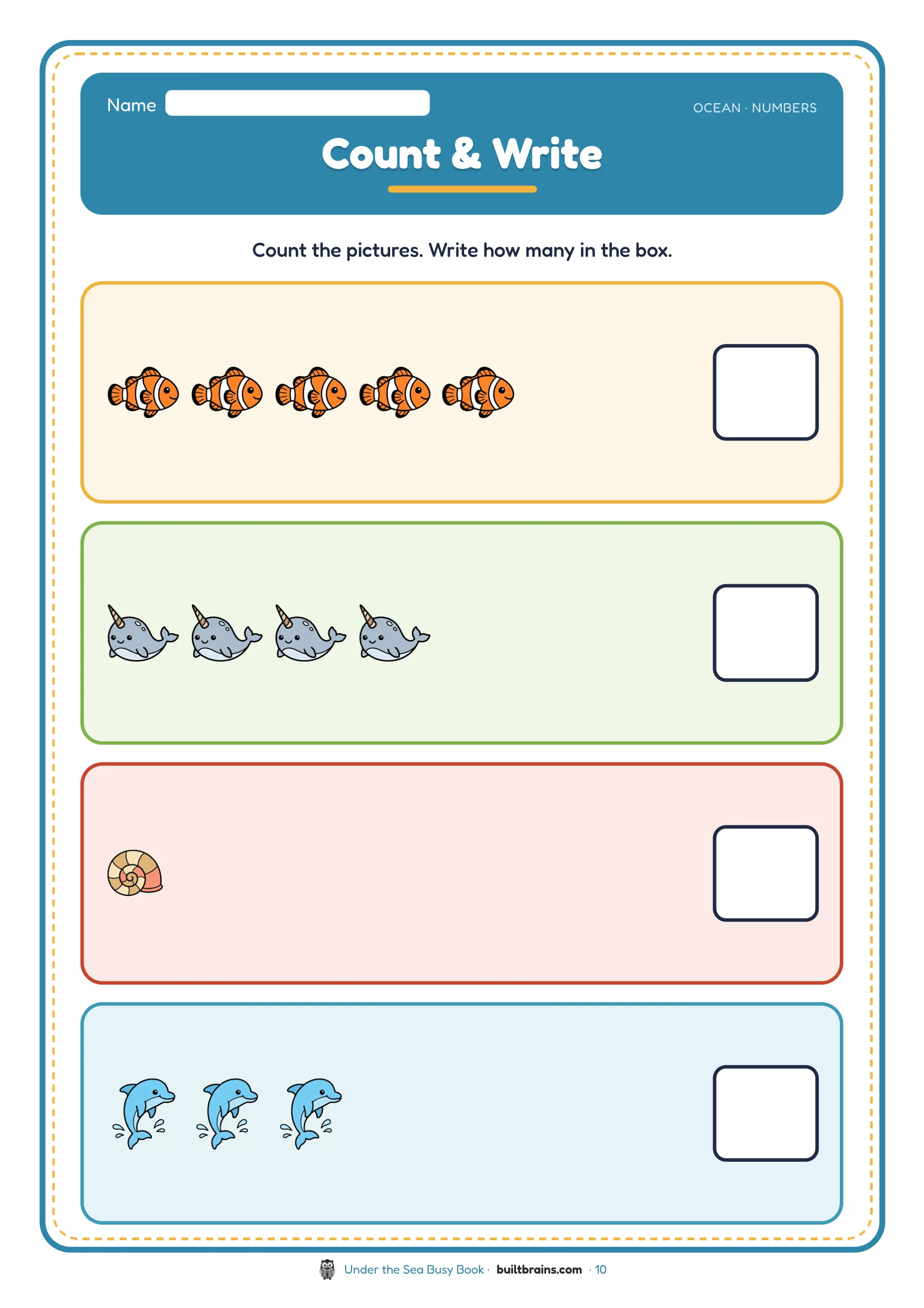 Under the Sea Busy Book — page preview 5