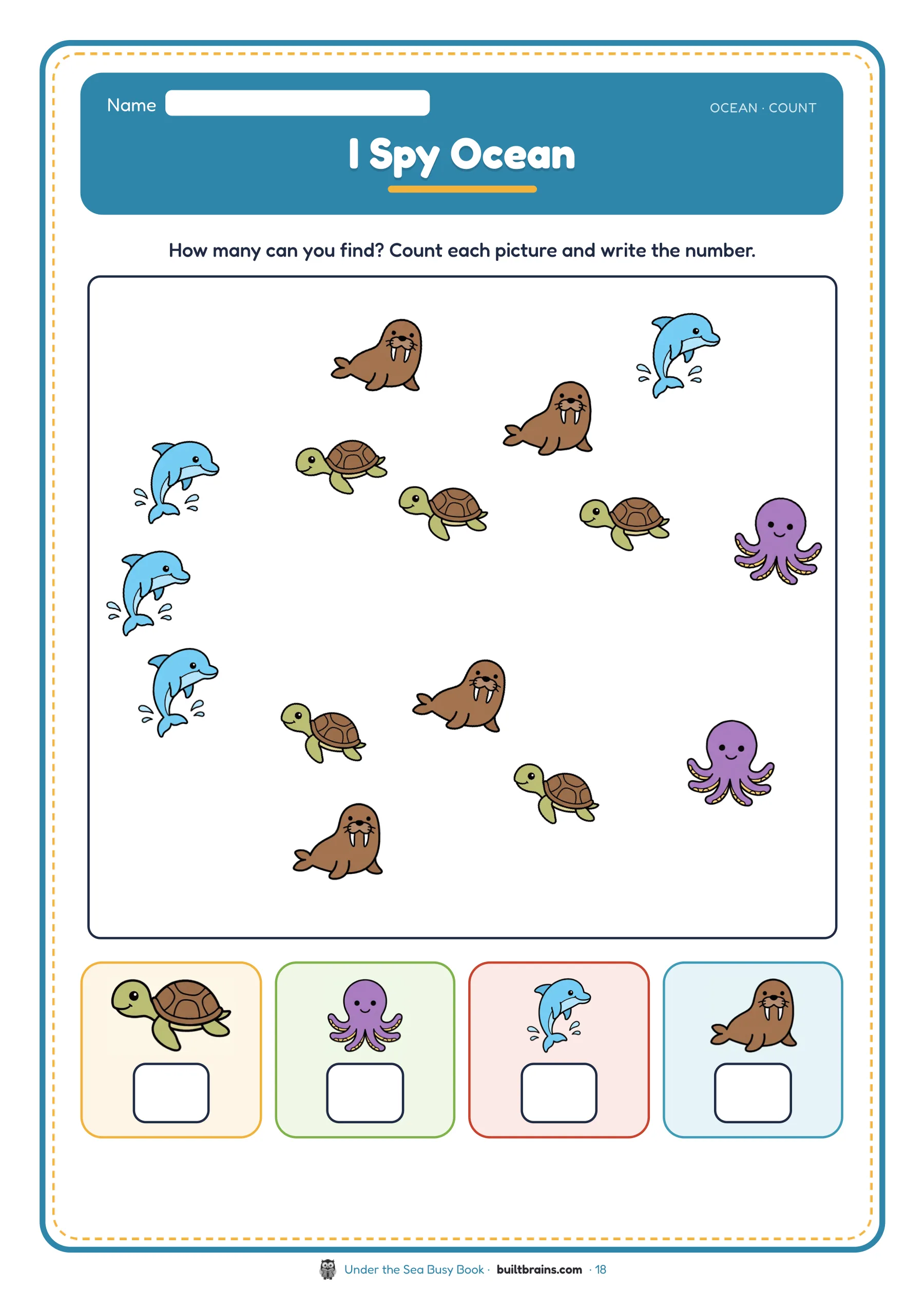 Under the Sea Busy Book — page preview 7